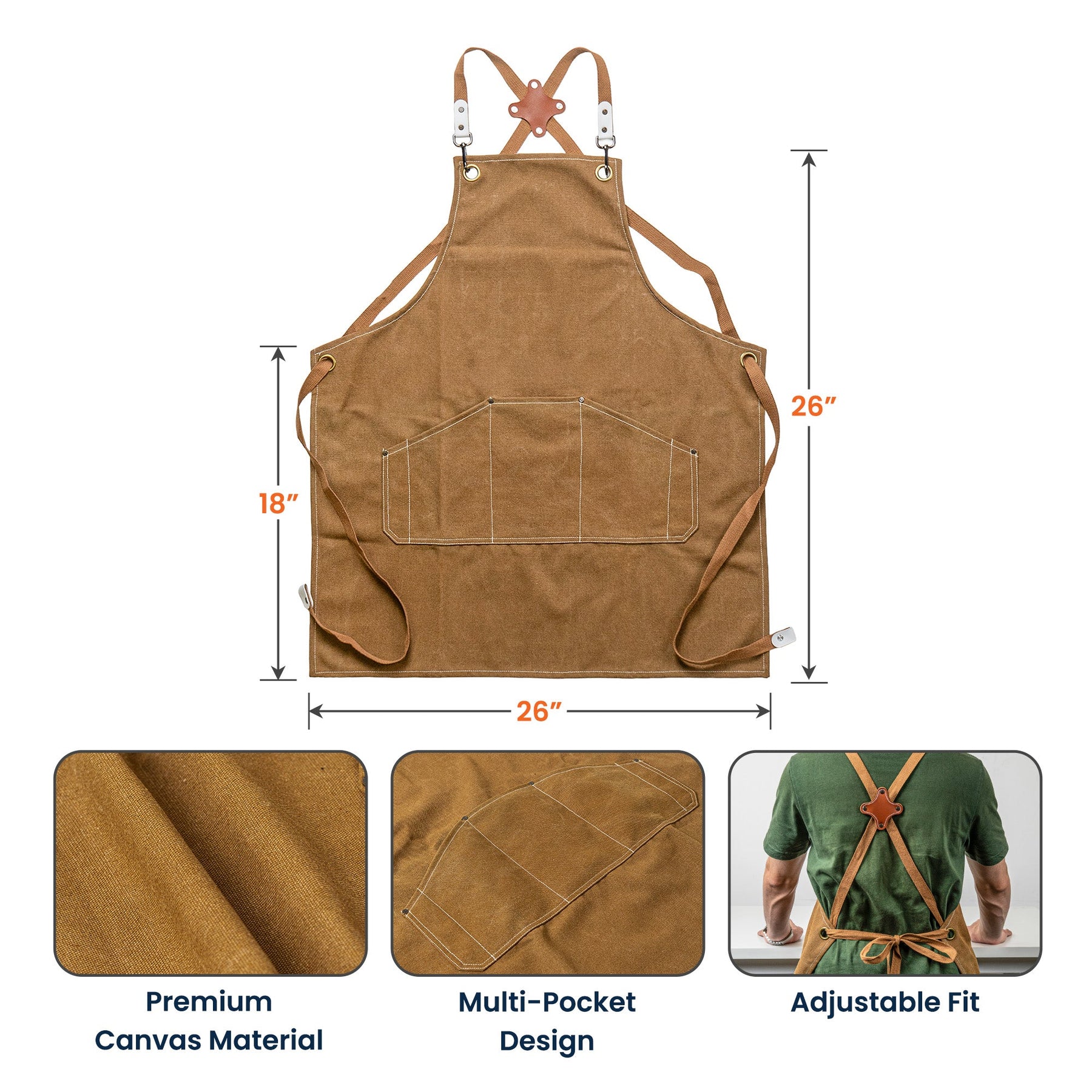 Father's Day Gifts, The Grillfather, The Man The Myth The Legend - Custom With Kids' Names - Personalized Apron