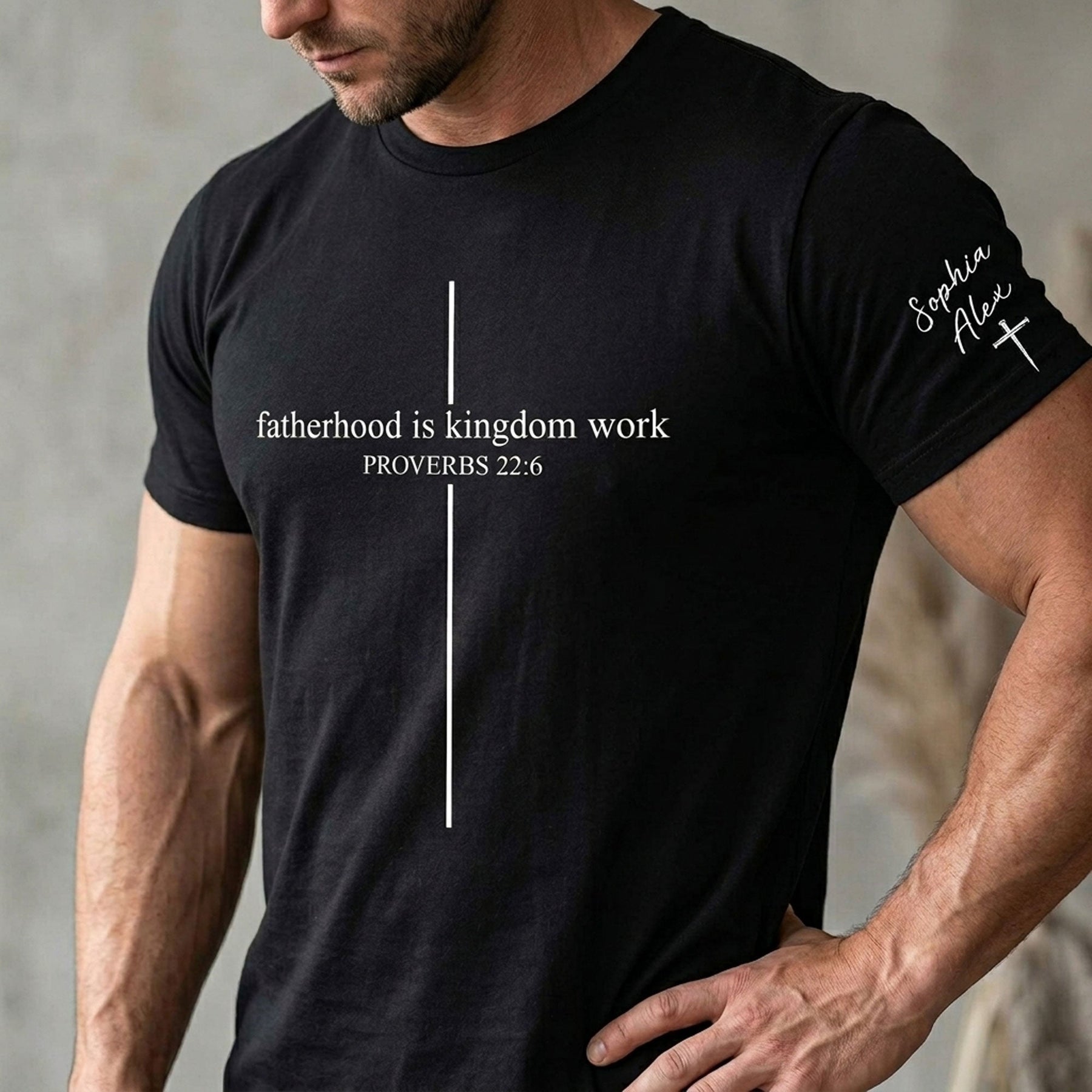 Fatherhood Is Kingdom Work - Personalized Shirt