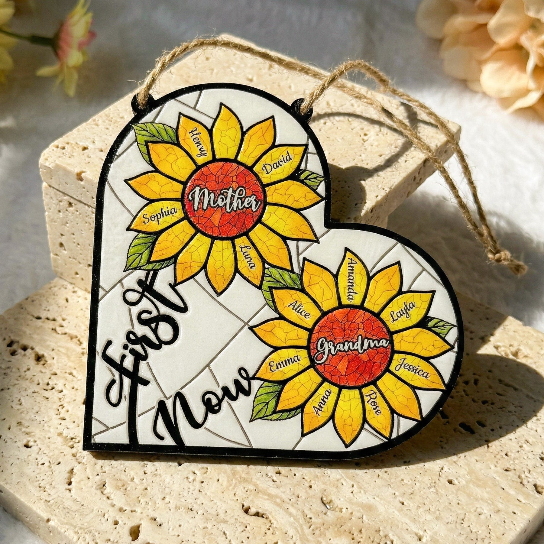 First Mom Now Grandma - Personalized Wood Sign