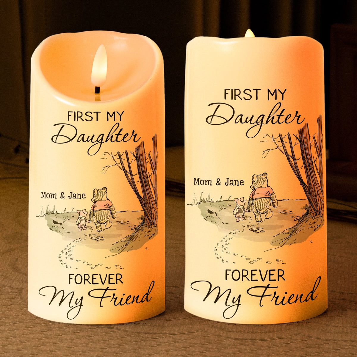 First My Daughter Forever My Friend Gift For Daughter, Niece - Personalized Candles