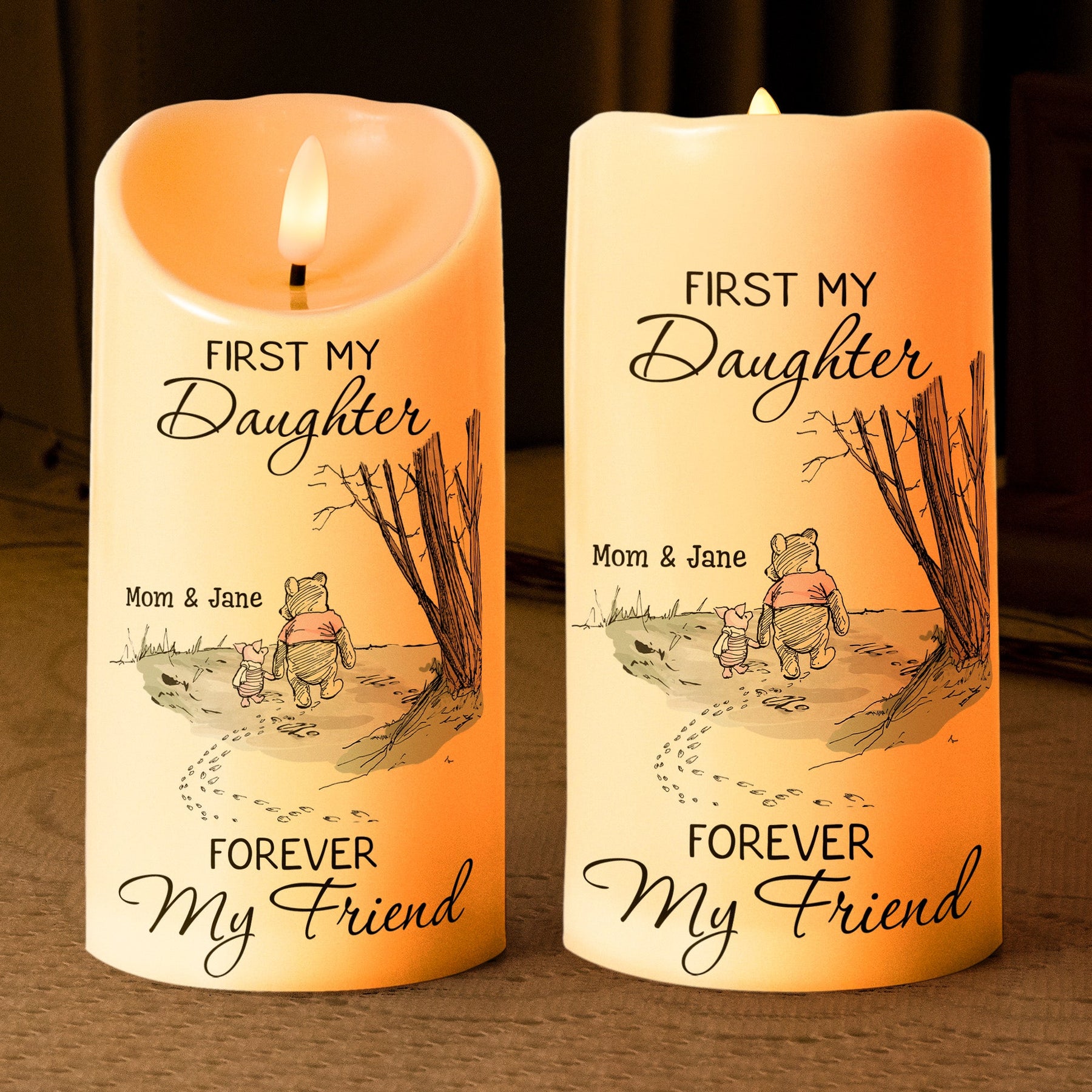 First My Daughter Forever My Friend Gift For Daughter, Niece - Personalized Candles