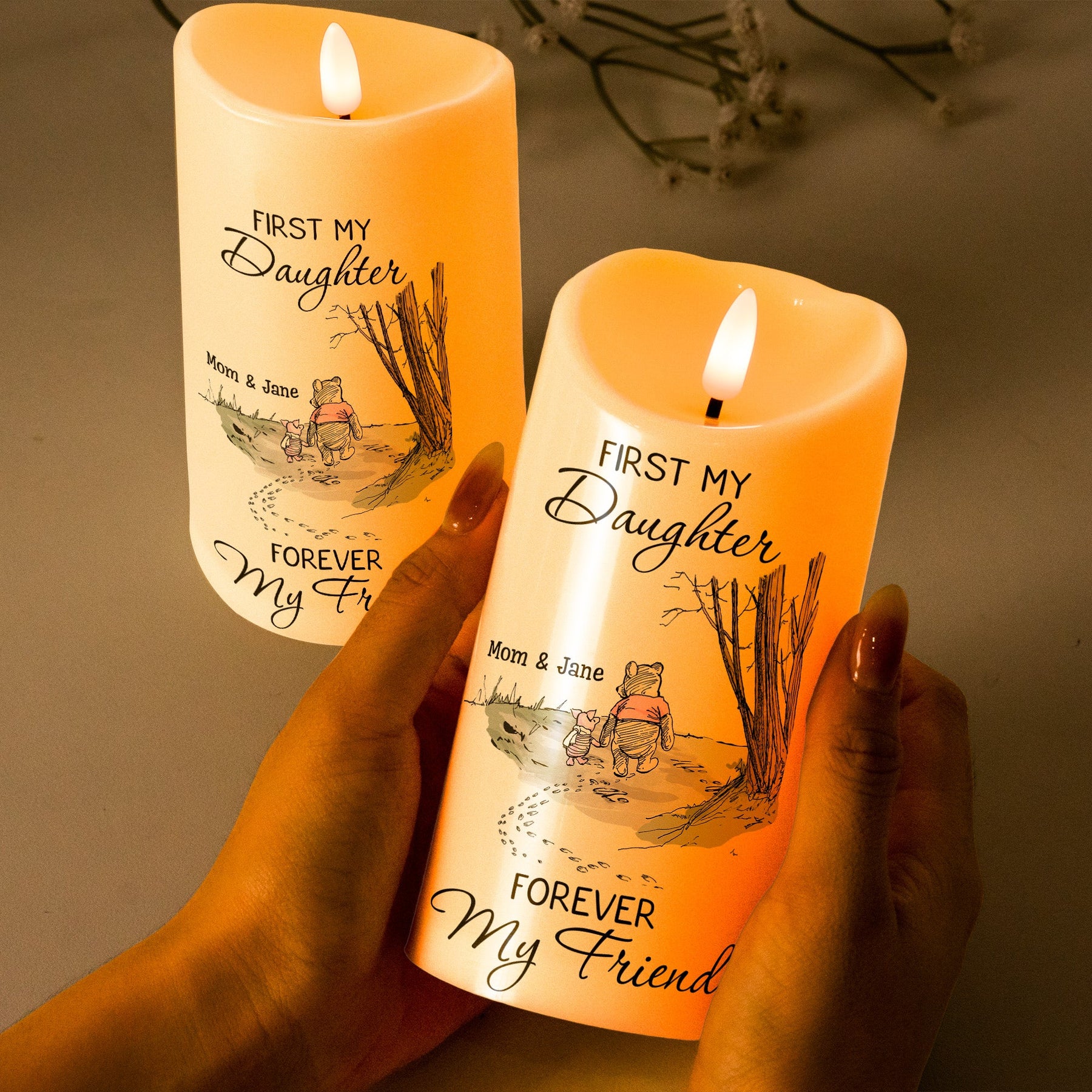First My Daughter Forever My Friend Gift For Daughter, Niece - Personalized Candles