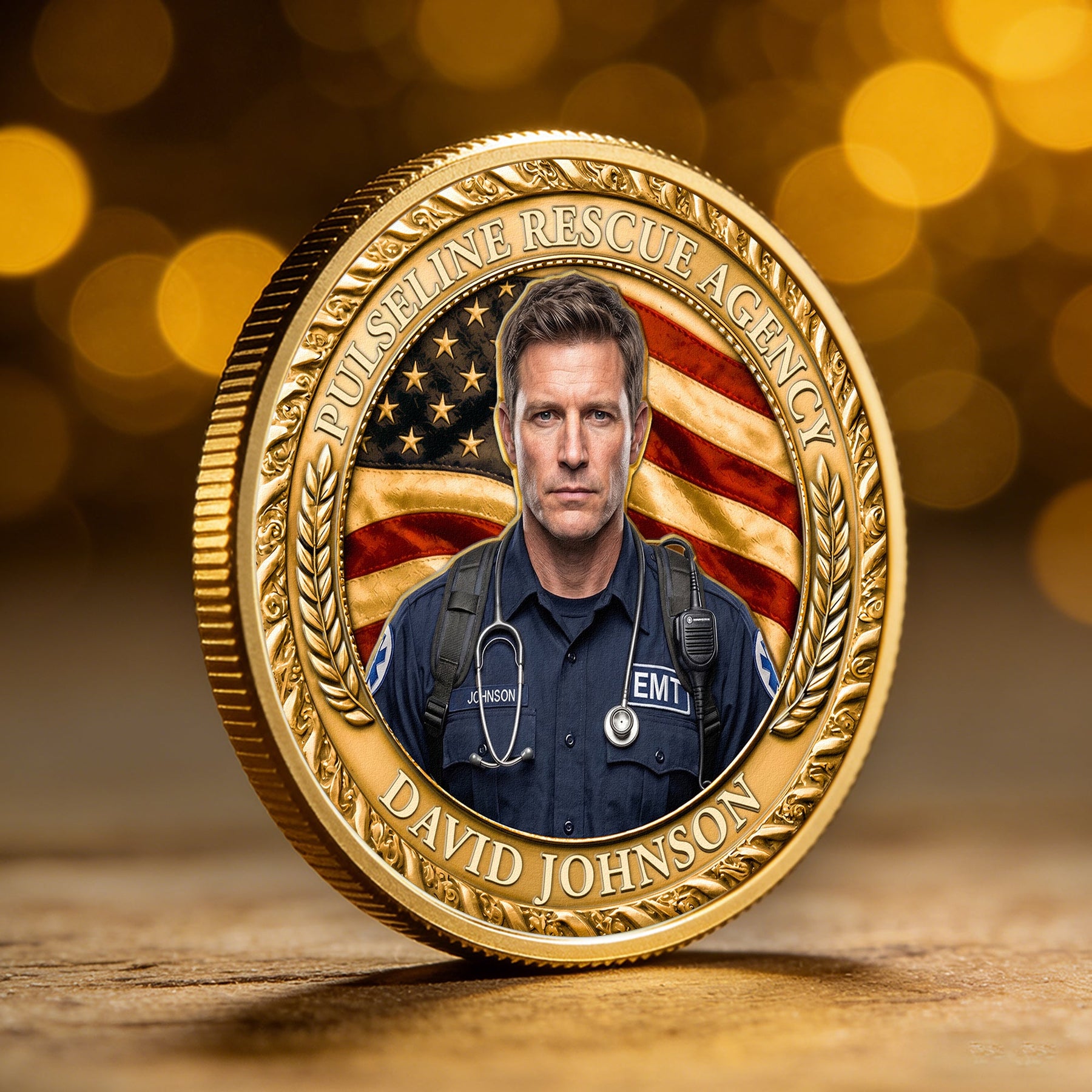 First Responders Police Officers Nurses Firefighters & Emts - Personalized Coin