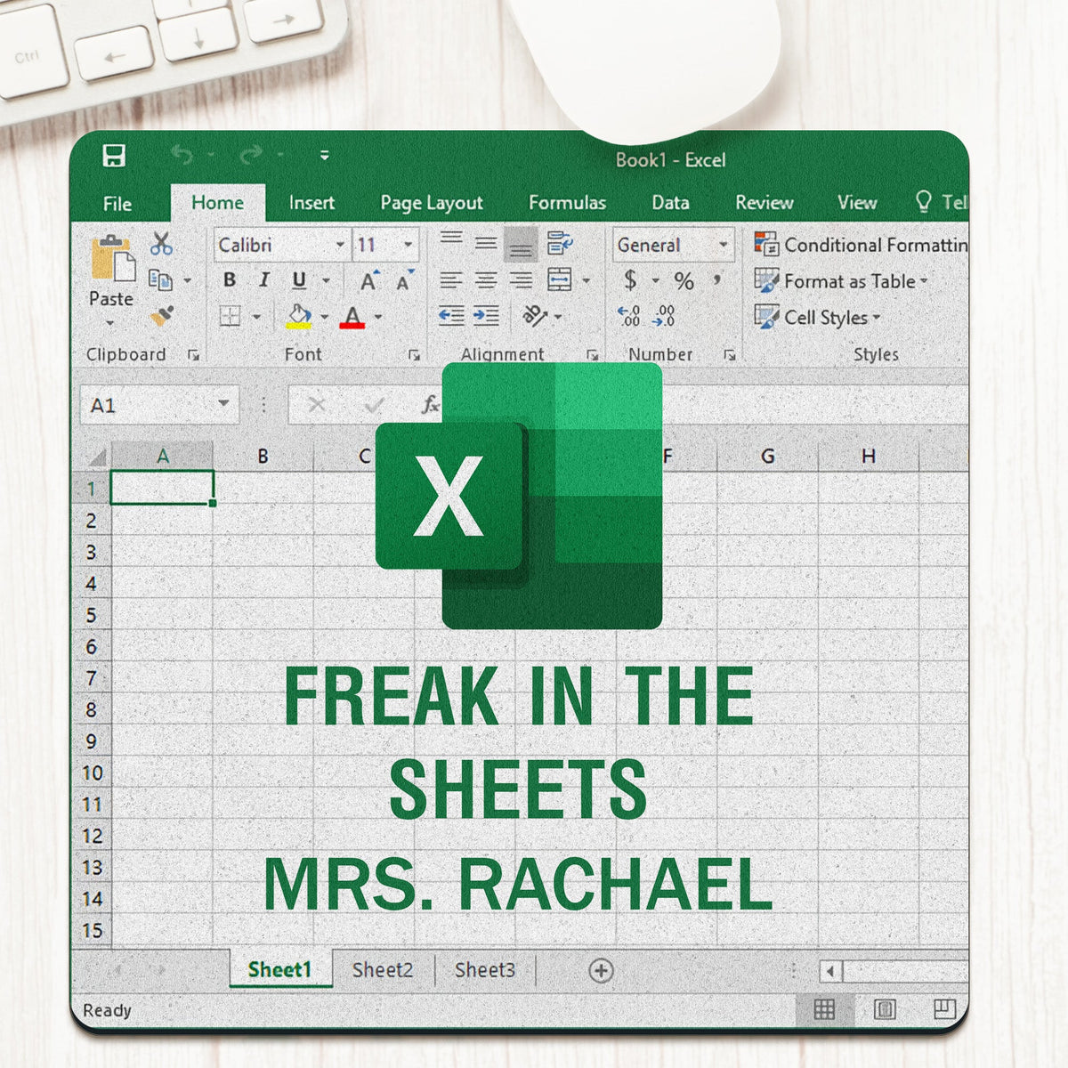 Freak In The Sheets - For Boss, Coworkers - Custom Shape Mouse Pad