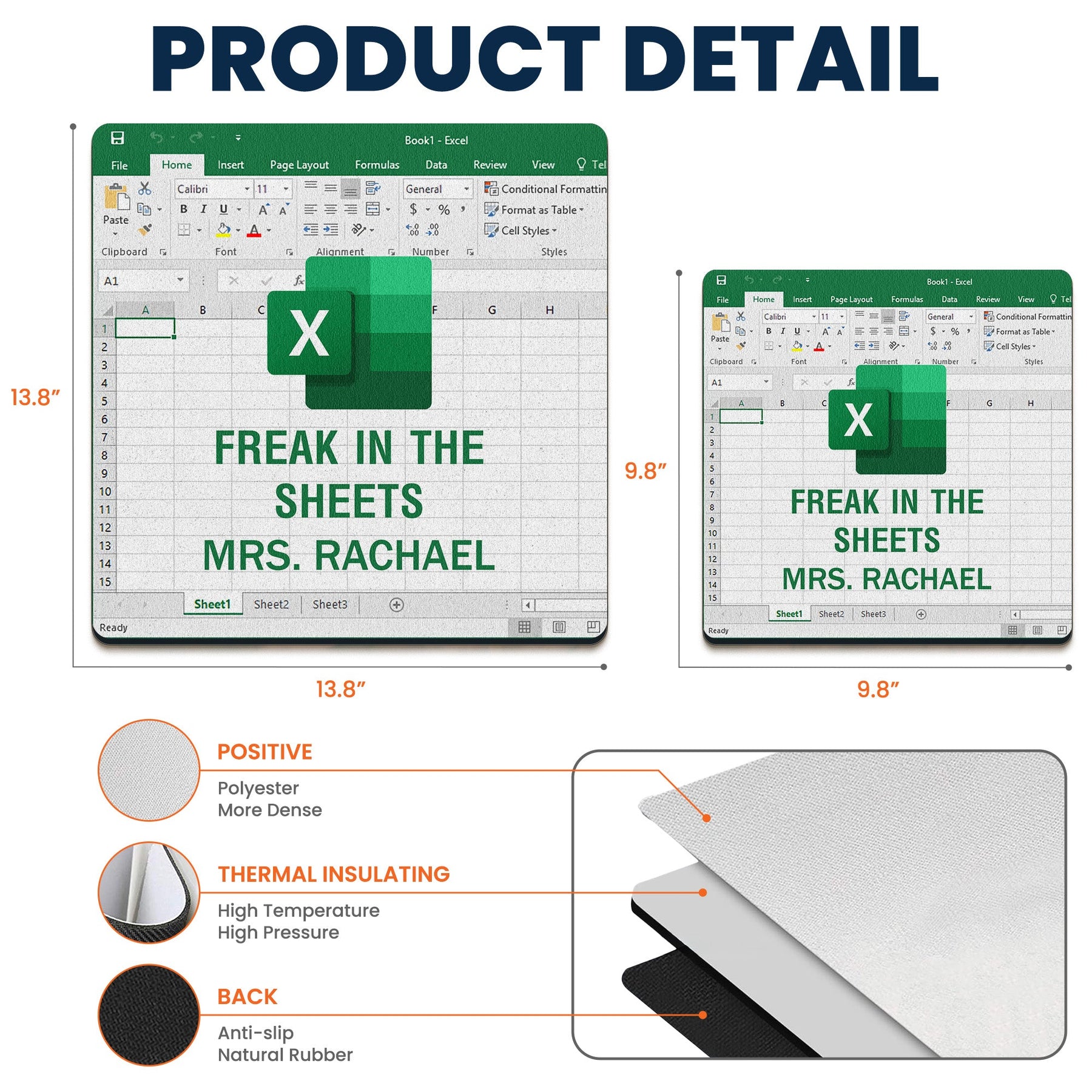 Freak In The Sheets - For Boss, Coworkers - Custom Shape Mouse Pad