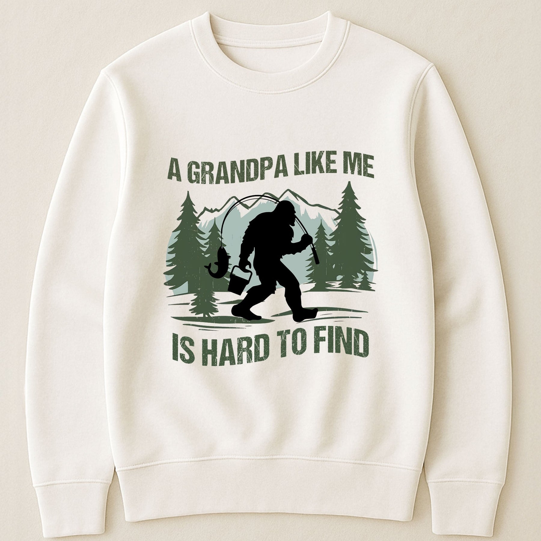 Funny Bigfoot For Dad, Grandpa, Men, Him - Personalized Shirt