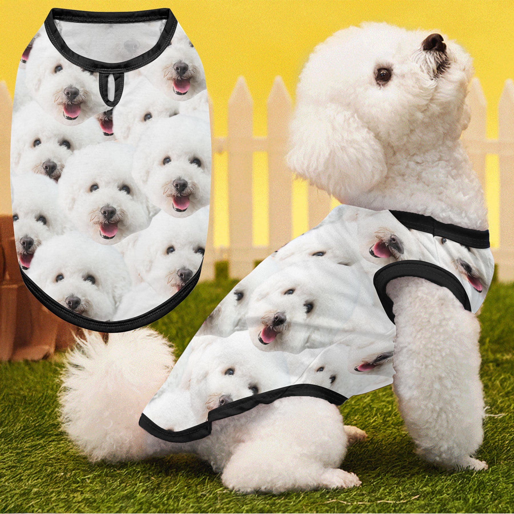 Funny Dog Face - Personalized Photo Dog Shirt