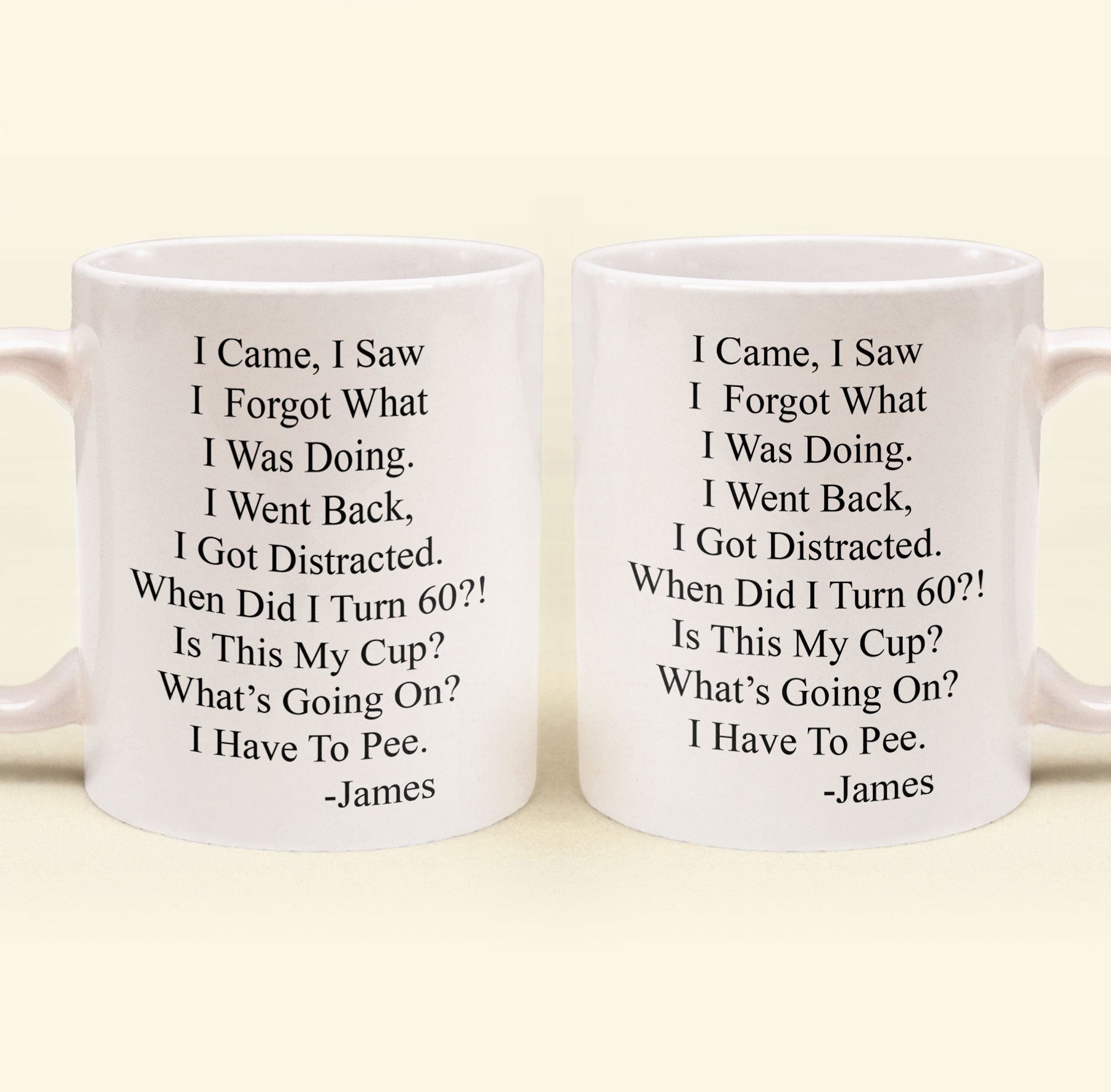 Funny Mug - Old Age Birthday Gifts For Mother, Father, Grandma, Grandpa - Personalized Mug Gift For Dad - Gift For Dad - Gift For Grandpa