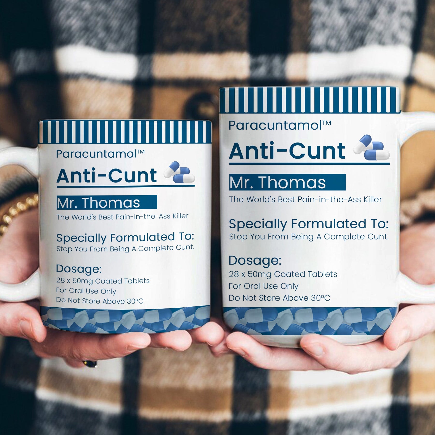 Funny Mug - Pill Prescription - Gifts For Coworkers, Friends, Boss - Personalized Mug