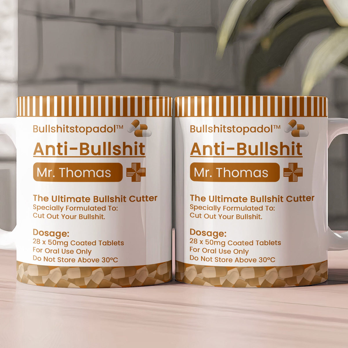 Funny Mug - Pill Prescription Ver 2 - Gifts For Coworkers, Friends, Boss - Personalized Mug