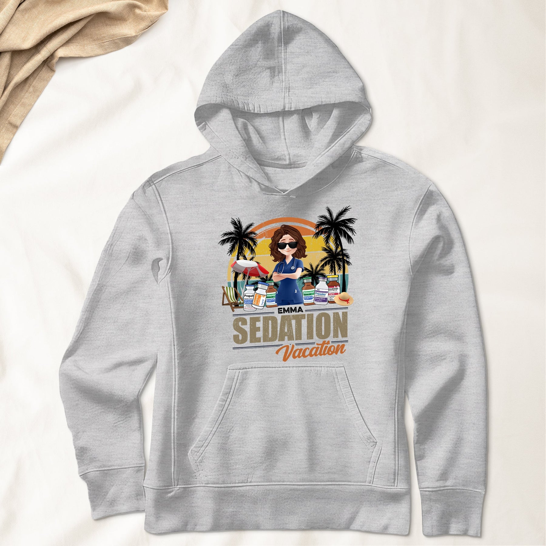 Funny Nurse Sedation Vacation Summer - Personalized Shirt