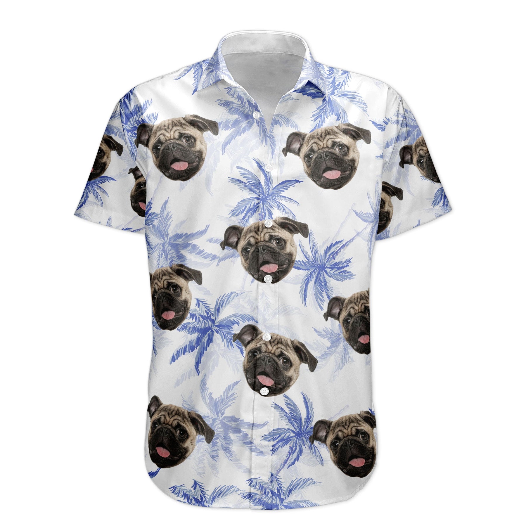Funny Pet Face - Personalized Photo Hawaiian Shirt