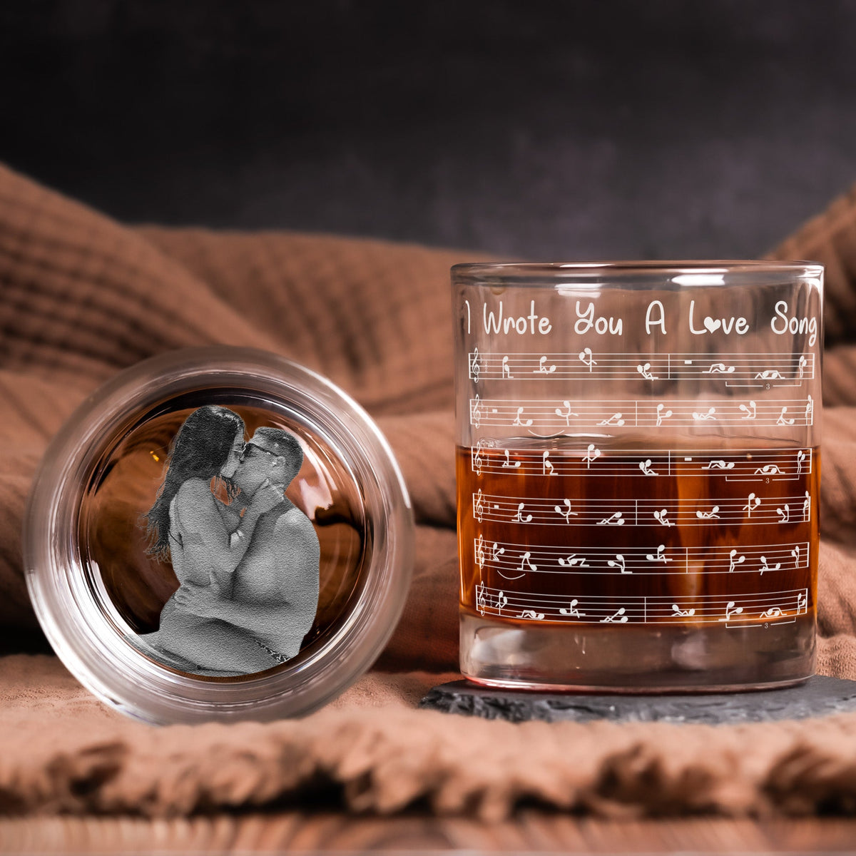 Funny & Naughty Gifts For Husband, Boyfriend - Personalized Whiskey Glass With Photo