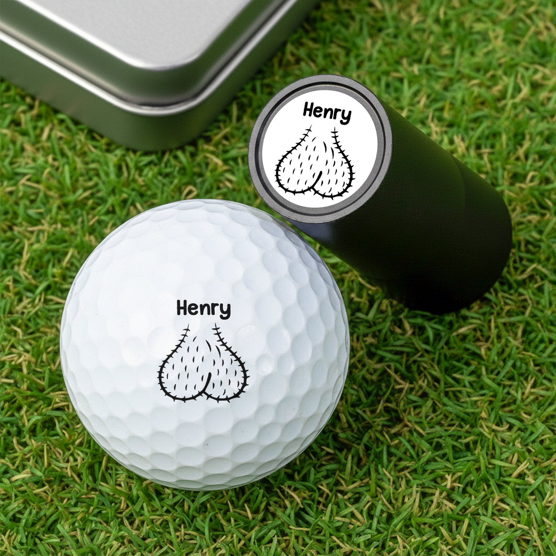 Funny Golf Gifts For Men, Guy Gift, Funny Gift For Man - Personalized Golf Ball Stamp
