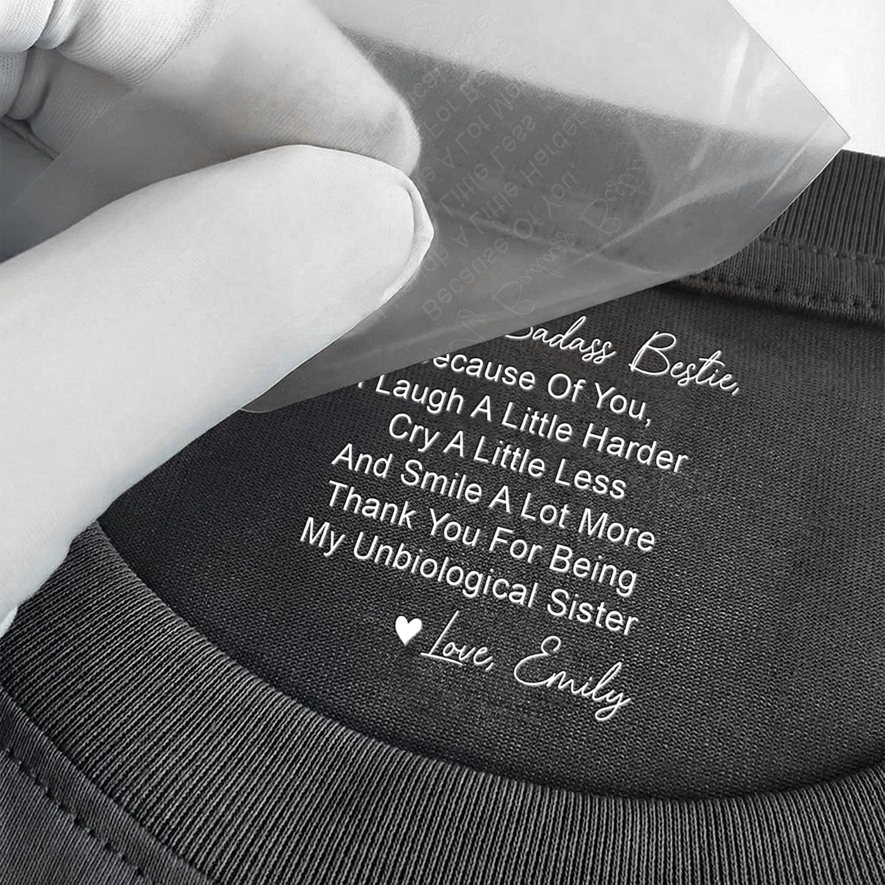 Funny Hidden Message For Besties, Friendship Thank You Gifts - Personalized Shirt