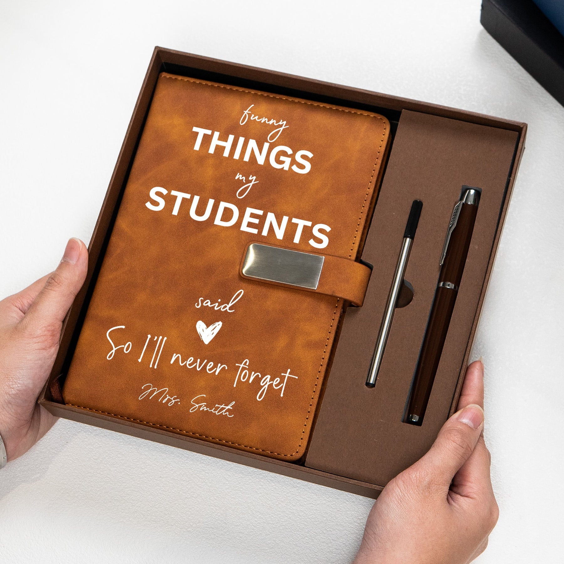 Funny Things My Students Said Teacher Gift - Personalized Notebook Set