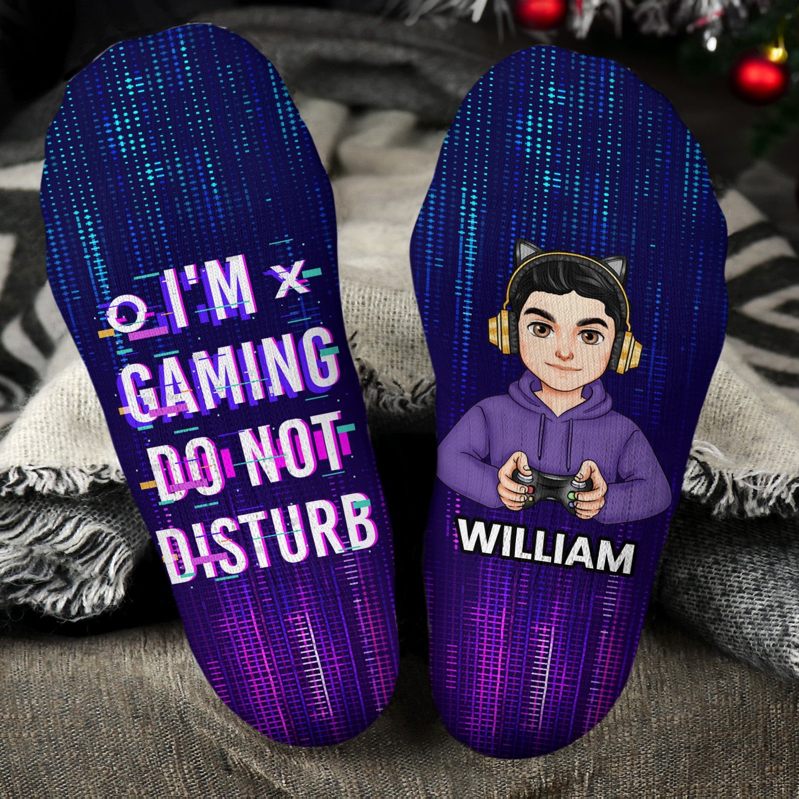 Gamer Do Not Disturb - Personalized Crew Socks