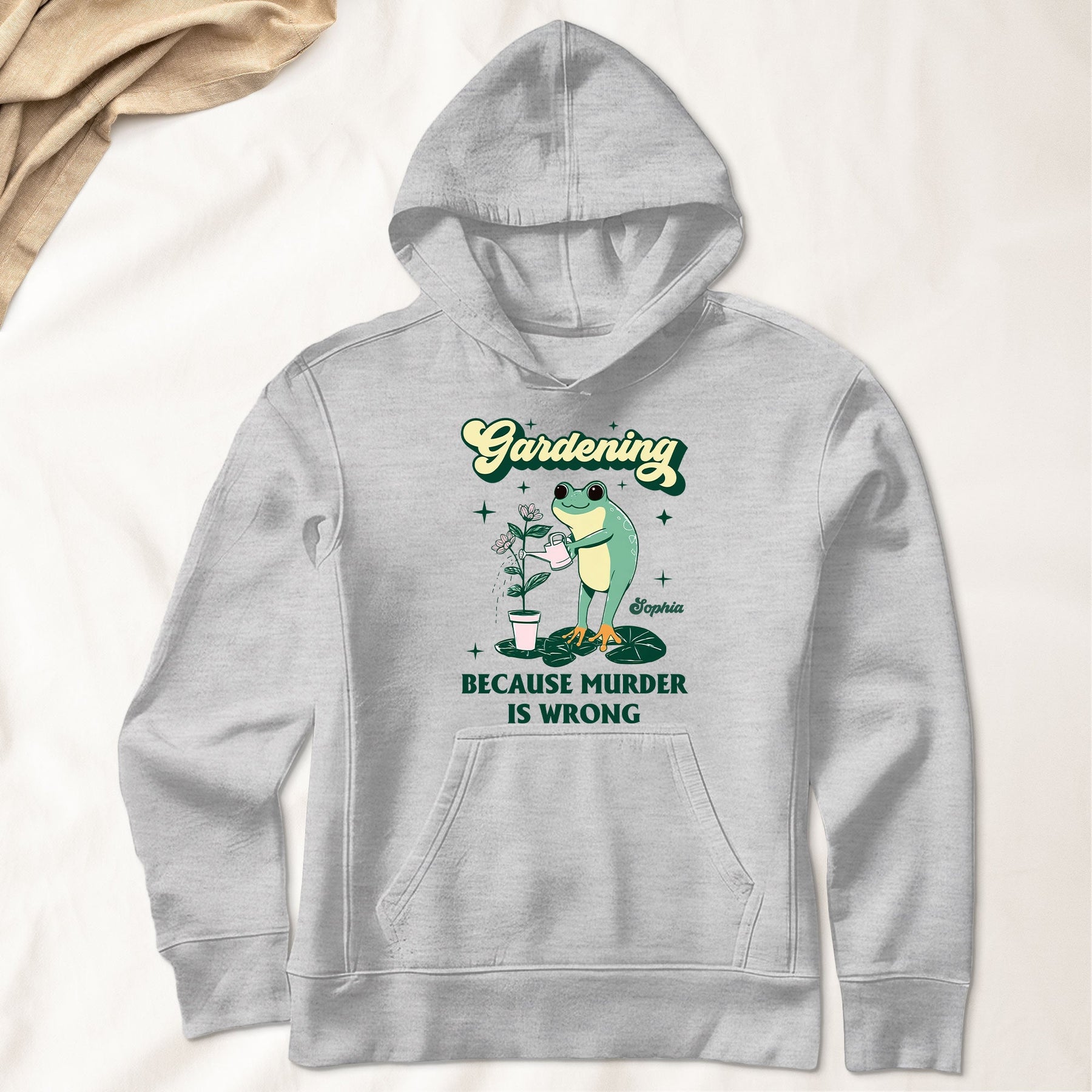 Gardening Because Murder Is Wrong - Personalized Shirt