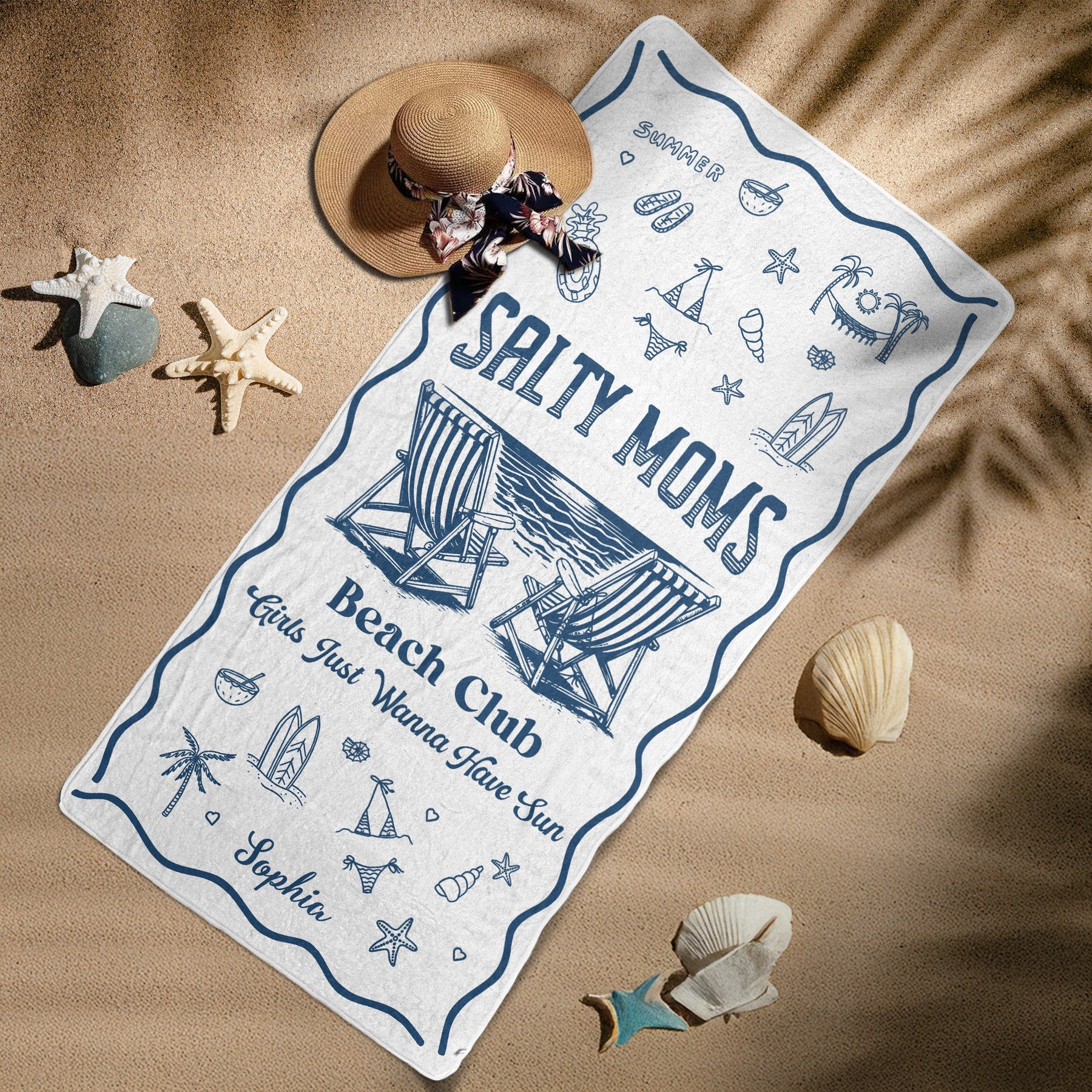 Girls Just Wanna Have Sun - Personalized Quick-Dry Beach Towel