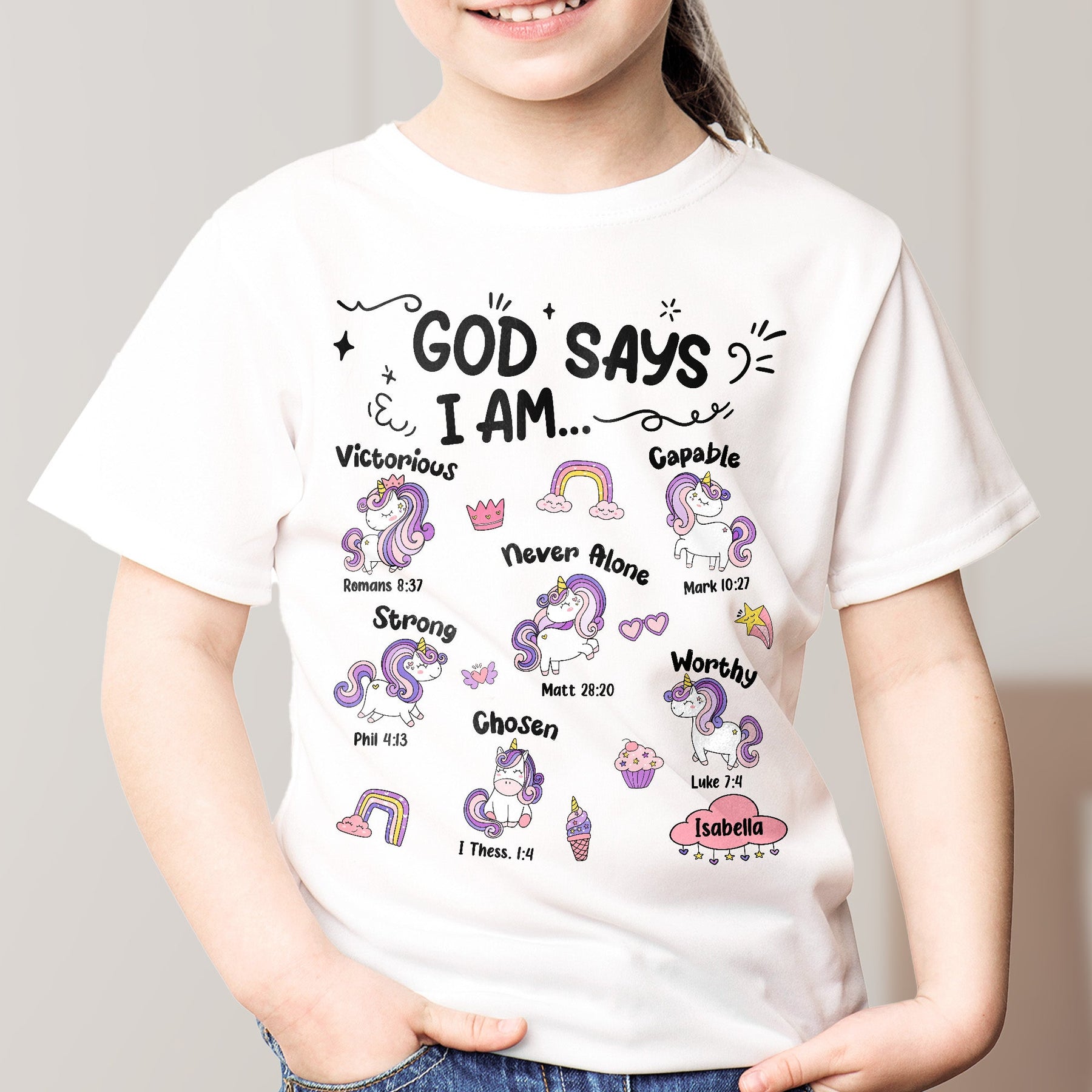 God Says I Am Kid Monster Truck - Personalized Shirt