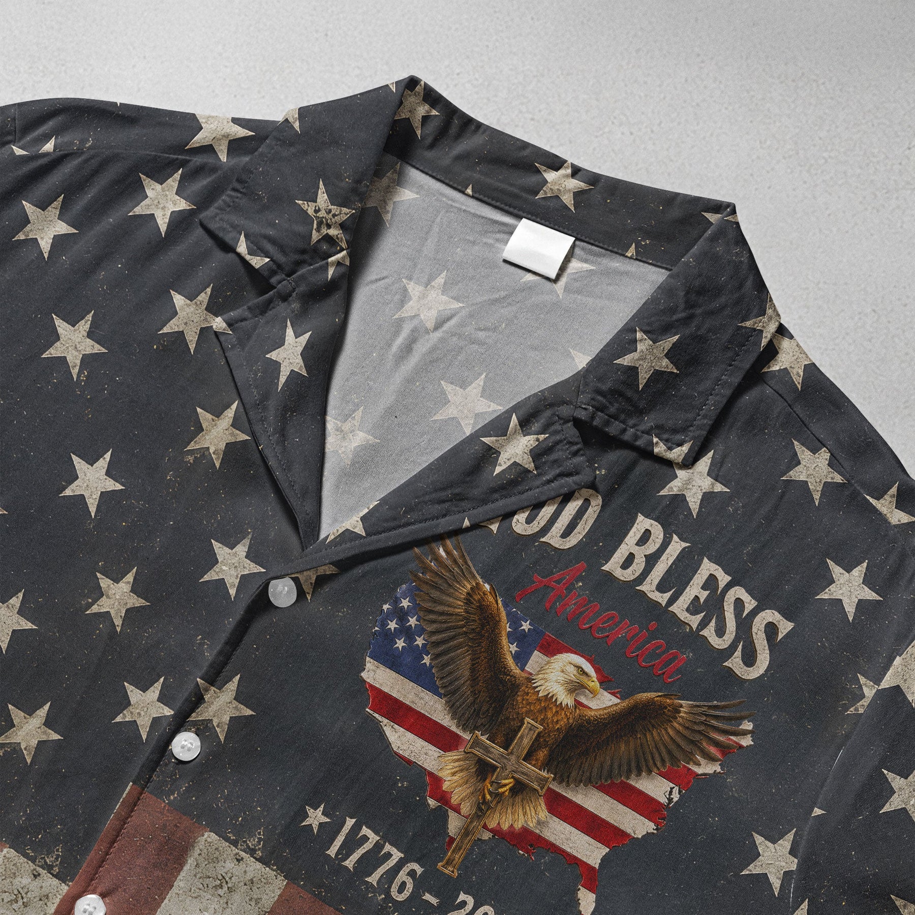 God Bless America 1776-2026 - Personalized Hawaiian Shirt
