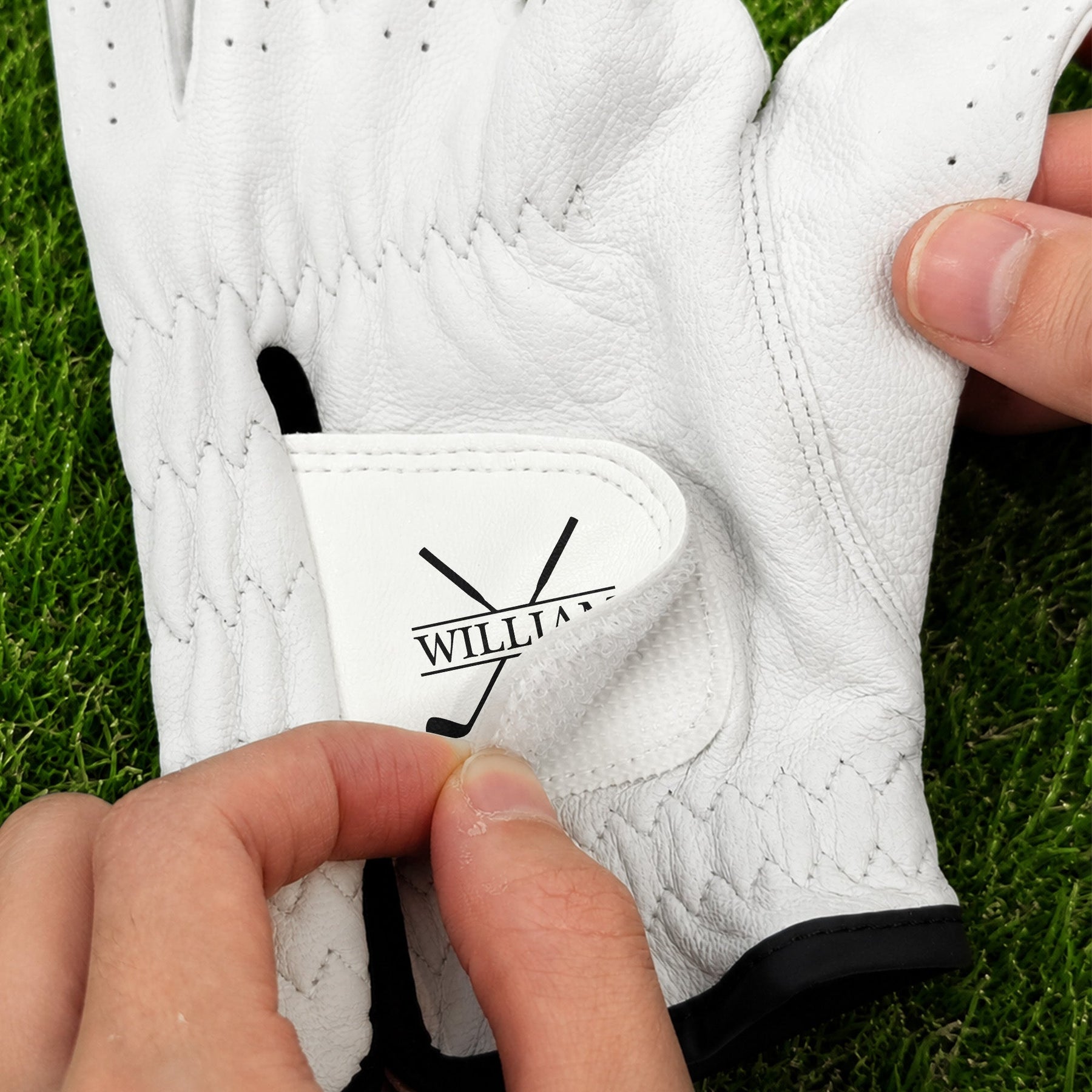 Golf Monogram, Custom Name Gift For Golf Players, Golf Lovers - Personalized Golf Glove