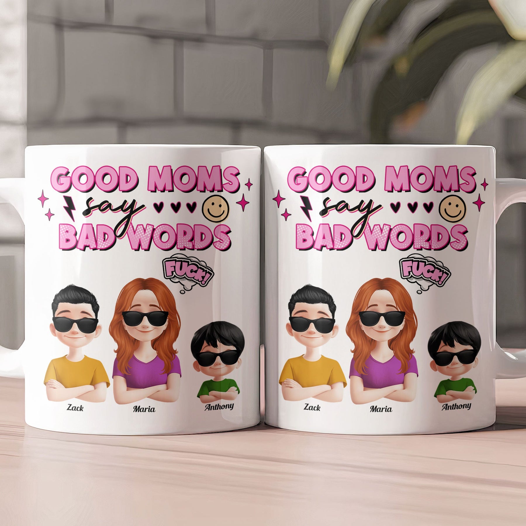 Good Moms Say Bad Words - Personalized Mug
