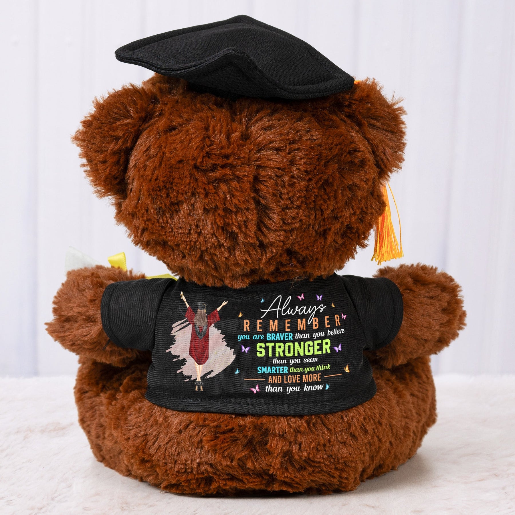 Graduation Always Remember You Are Braver - Personalized Graduation Teddy Bear