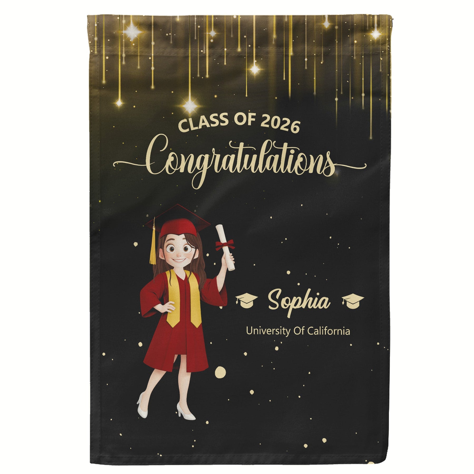 Graduation Congratulations - Personalized Flag