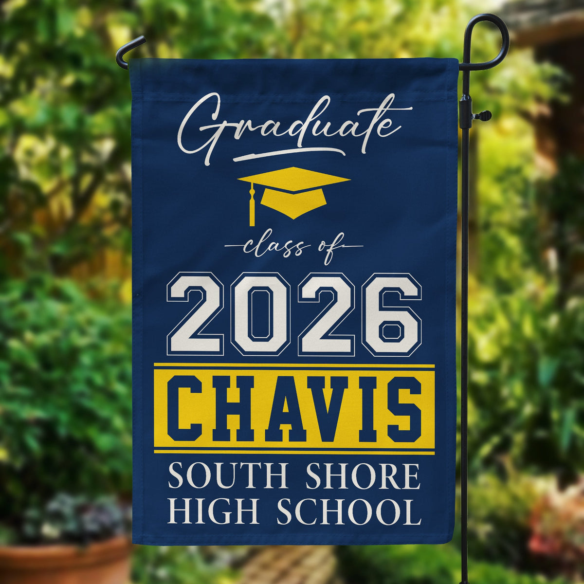 Graduation Decoration Custom Color - Personalized Flag