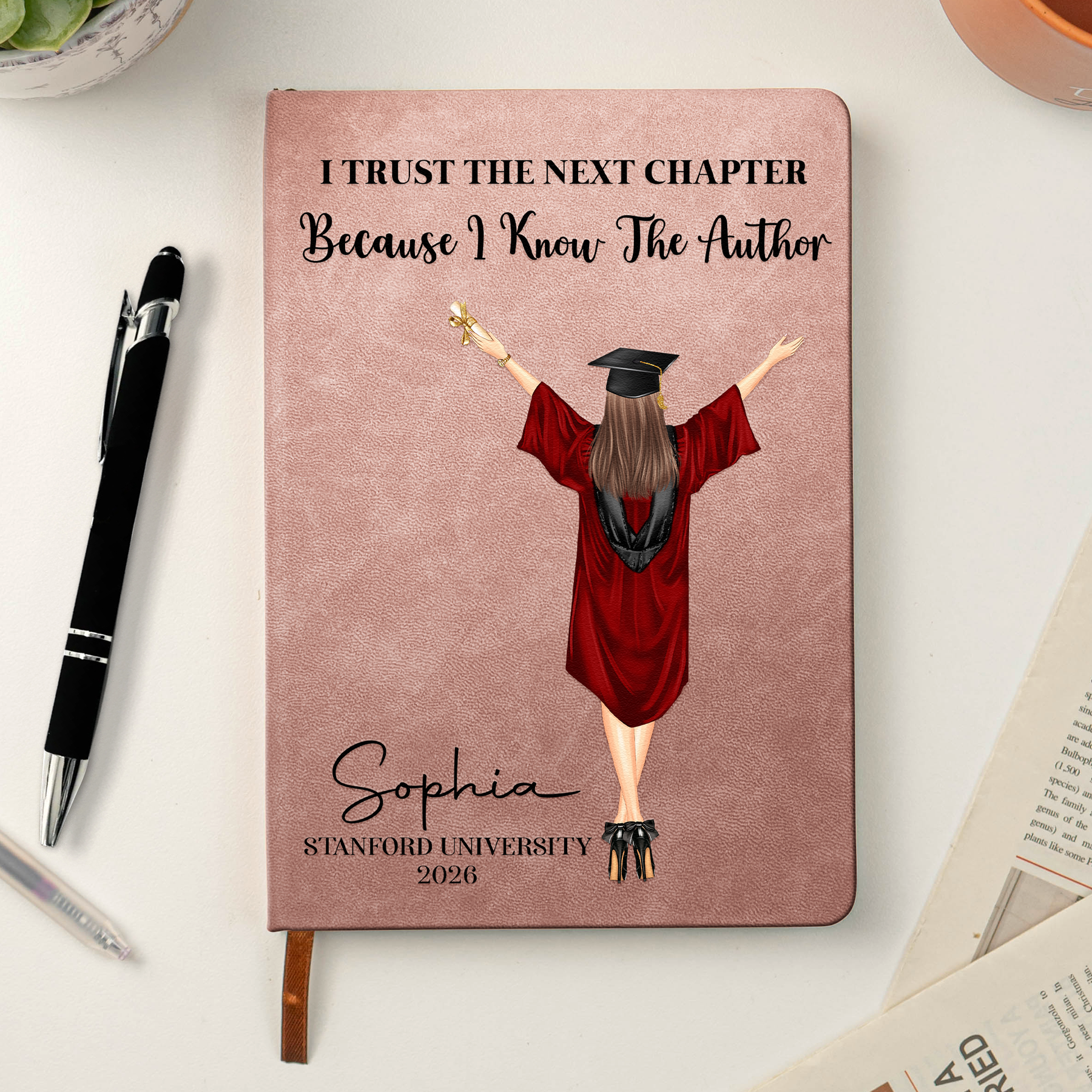 Graduation Trust The Next Chapter - Personalized Journal