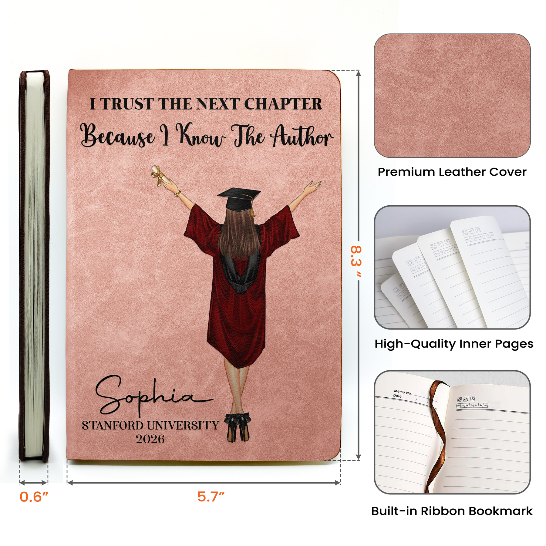 Graduation Trust The Next Chapter - Personalized Journal