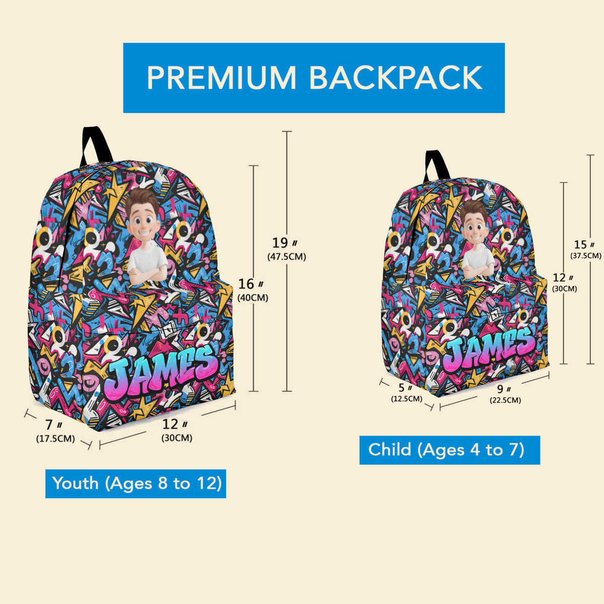 Graffiti Name Custom - Personalized Backpack