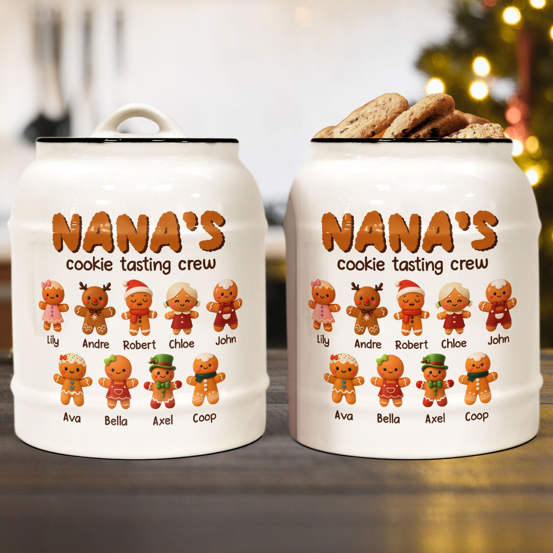 Grandma's Cookie Crew - Personalized Cookie Jar