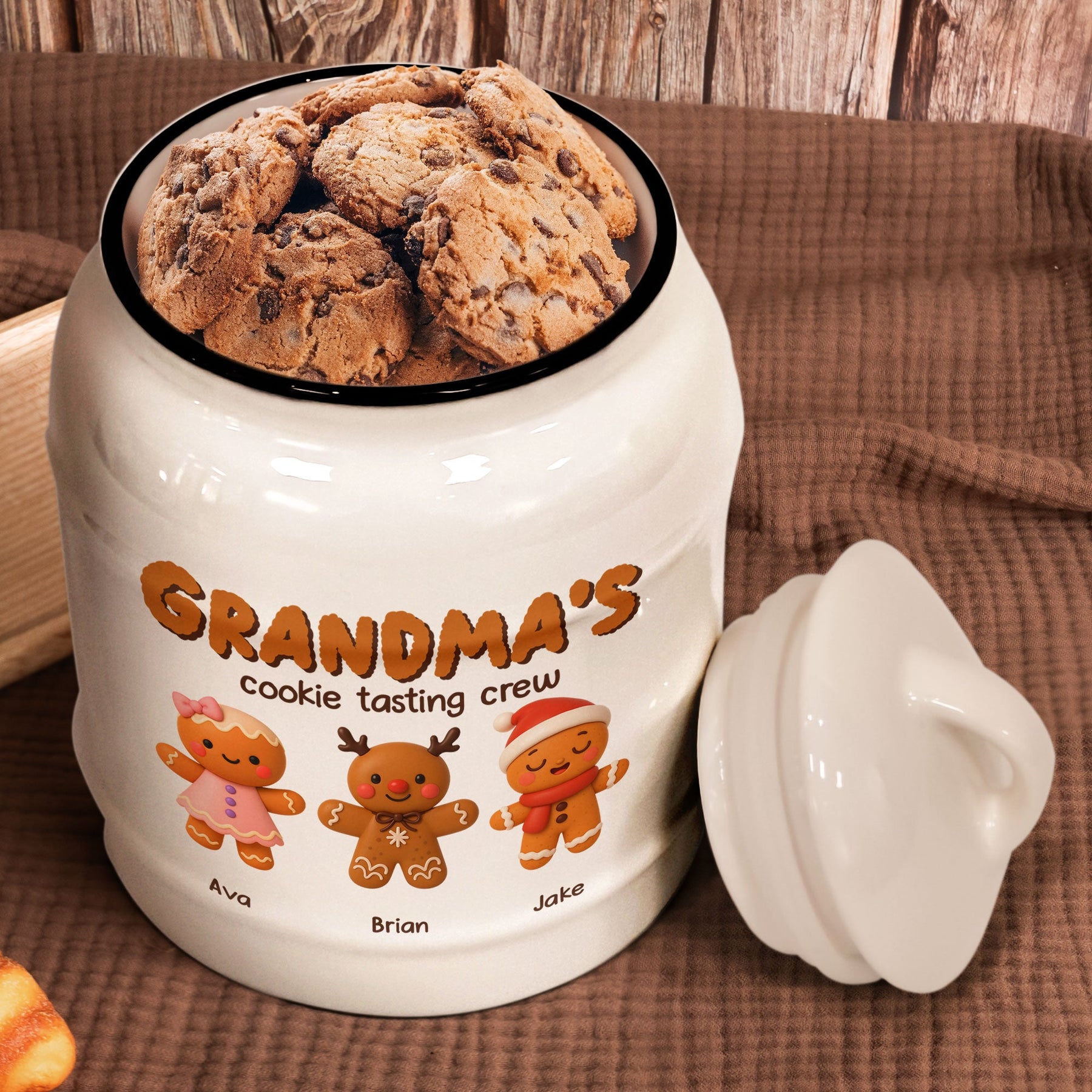 Grandma's Cookie Crew - Personalized Cookie Jar