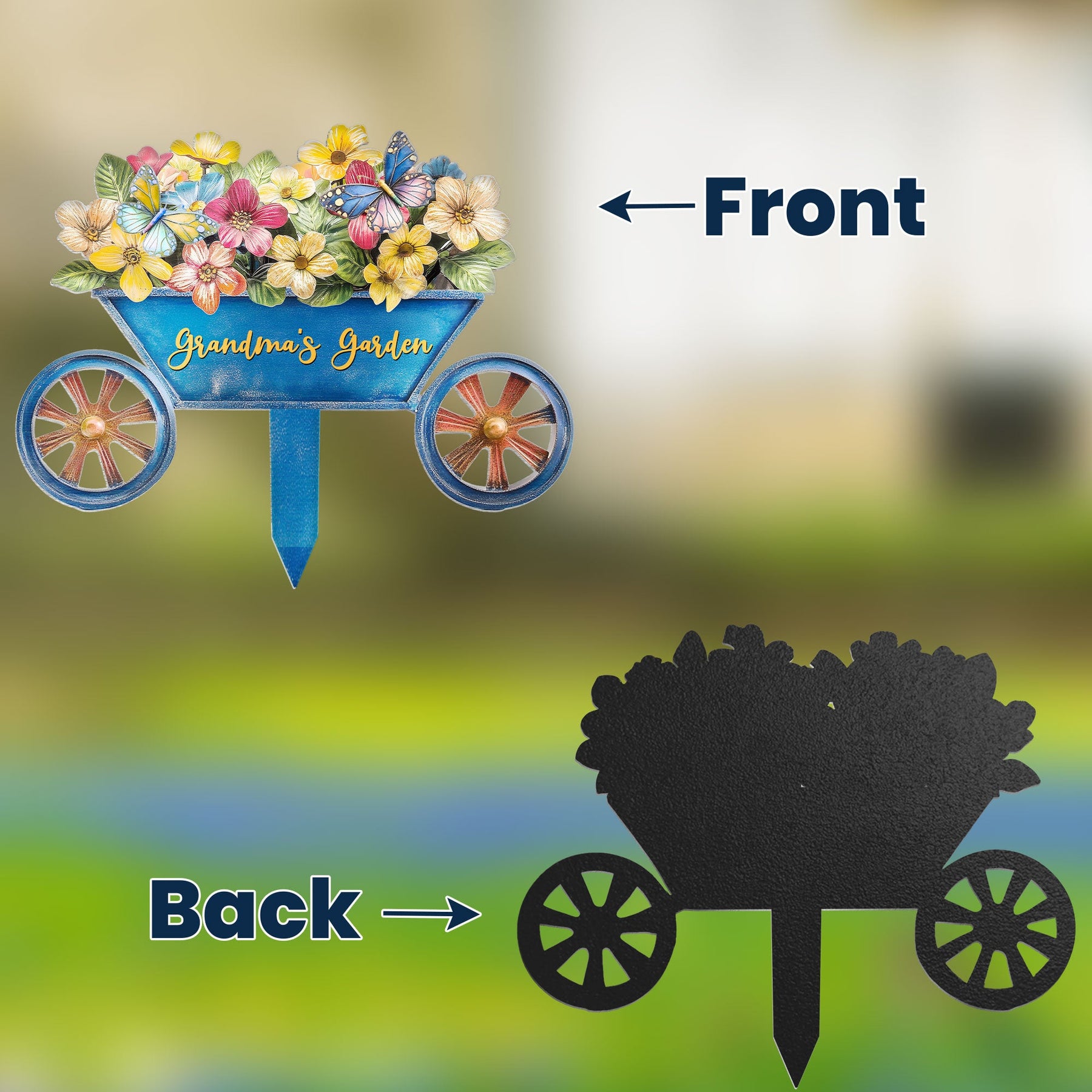 Grandma's Garden - Personalized Metal Garden Stake