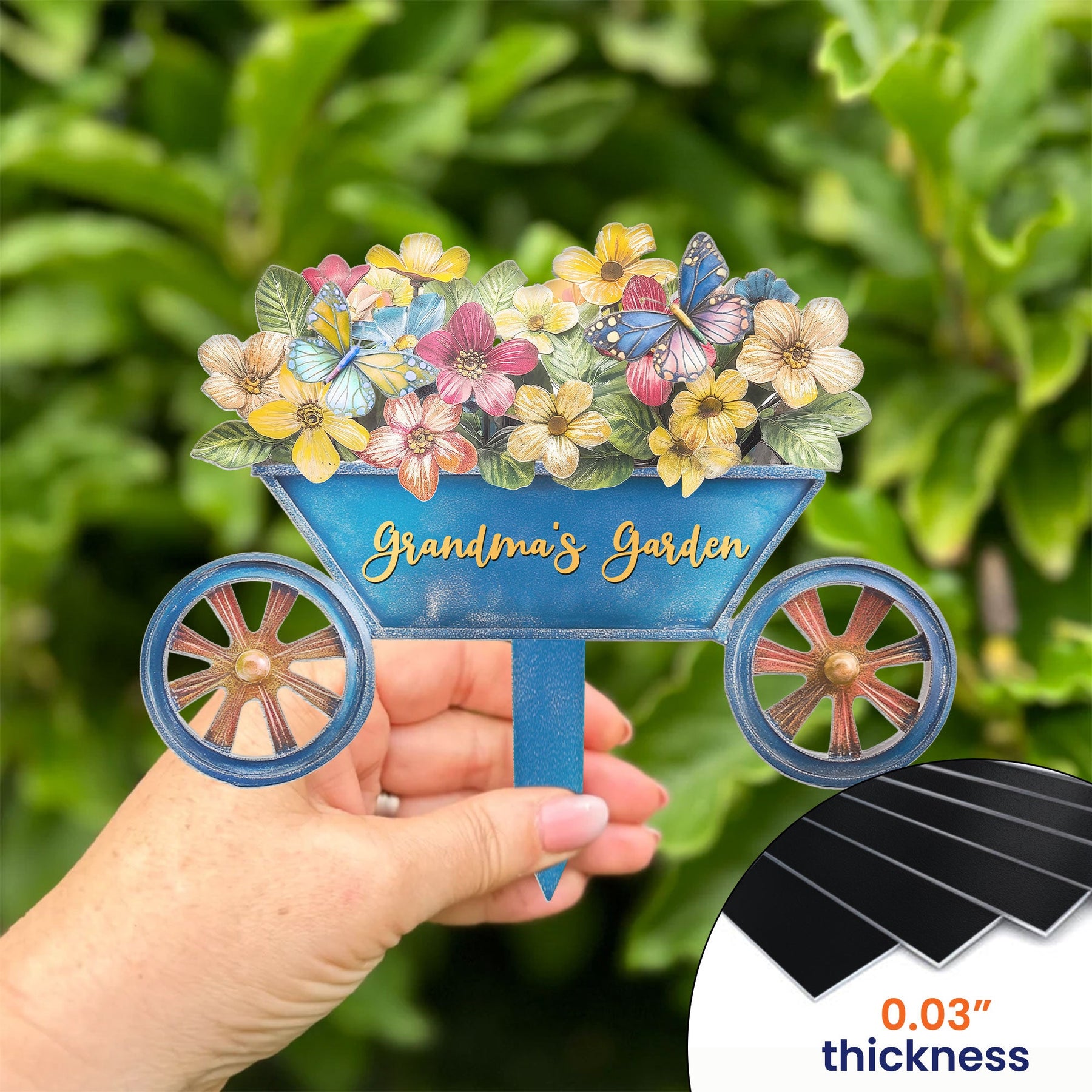 Grandma's Garden - Personalized Metal Garden Stake