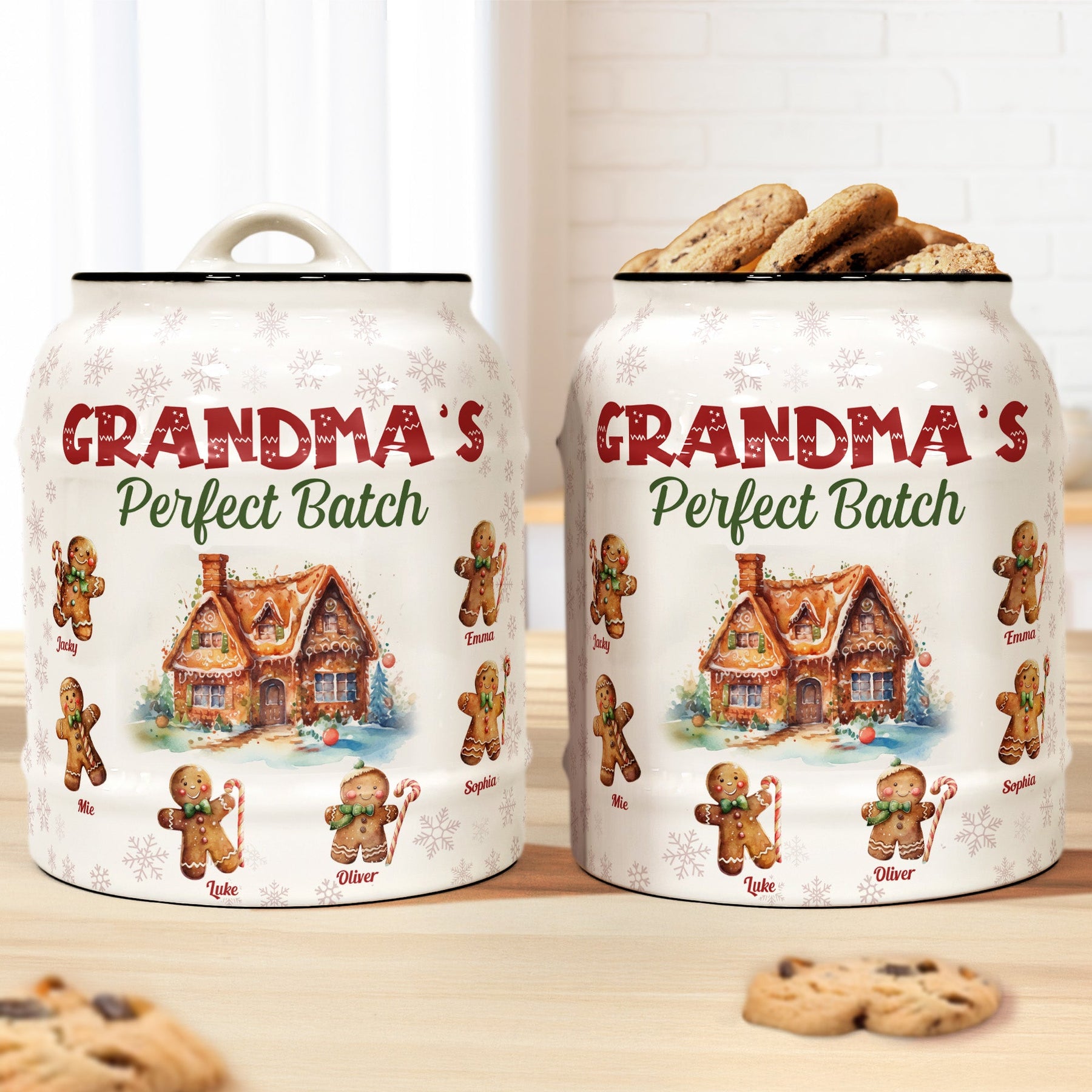 Grandma's Perfect Batch - Personalized Cookie Jar