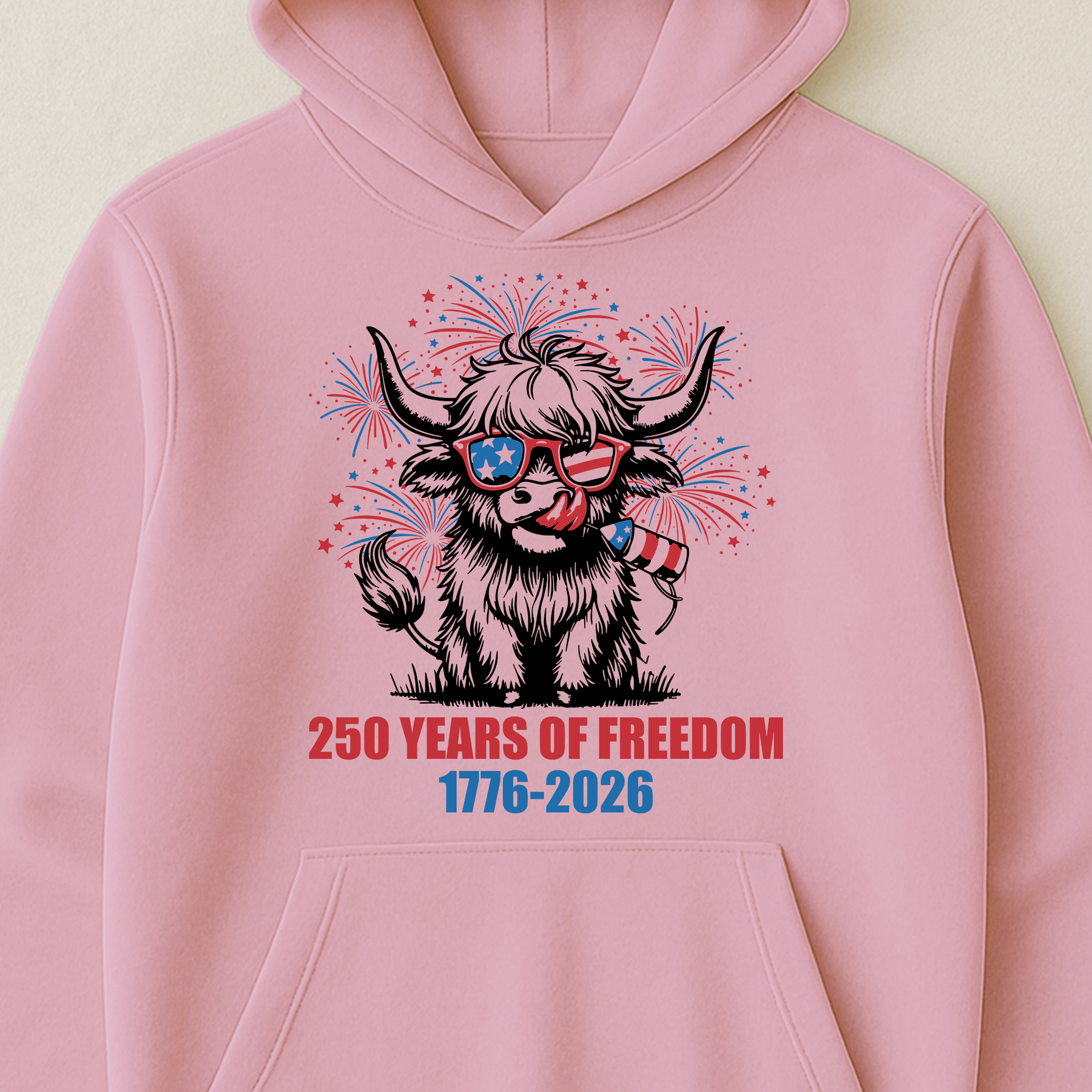 Highland Cow 250 Years Of Freedom - Shirt