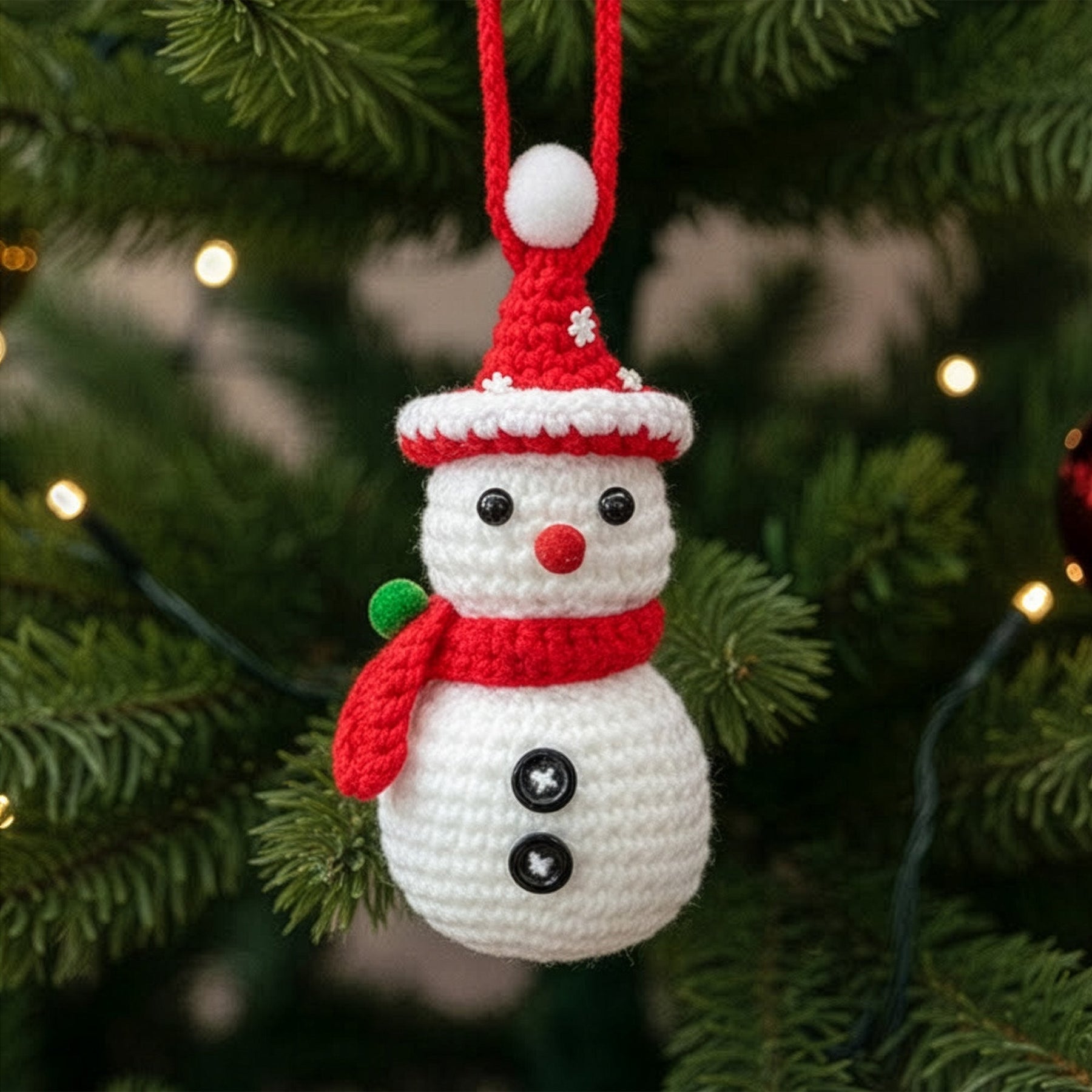 Handmade Cute Santa Claus Reindeer Snowman Christmas Bell - Personalized Crochet Ornament