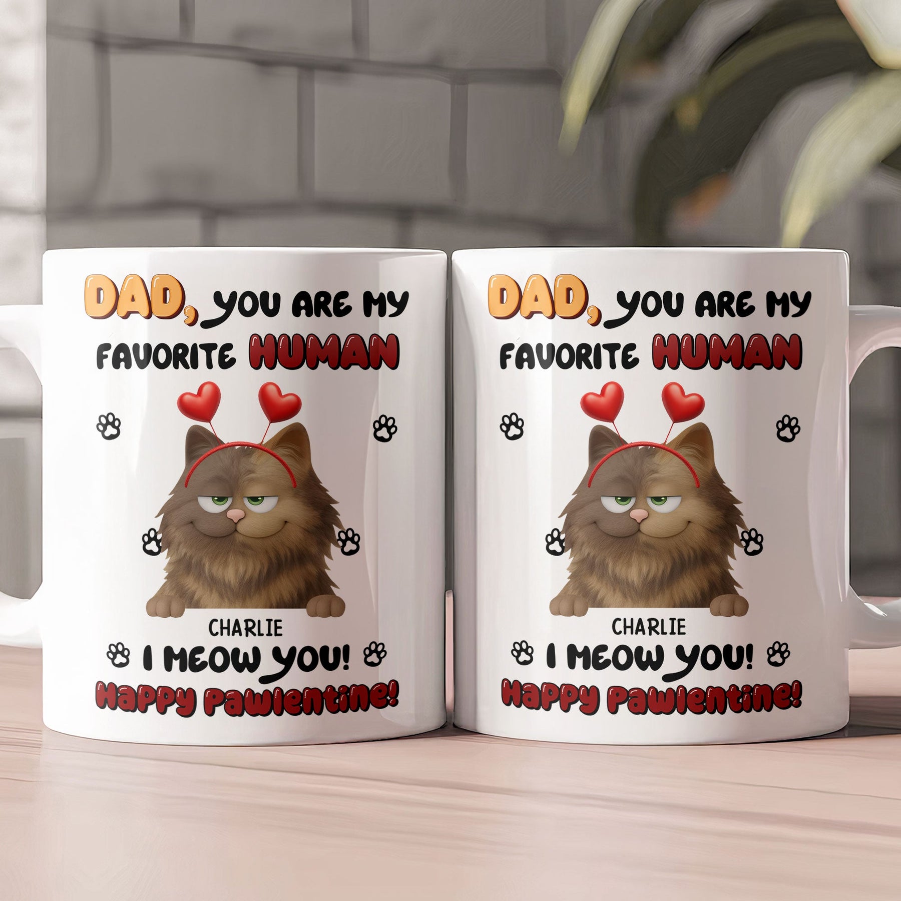 Happy Pawlentine! - Personalized Mug