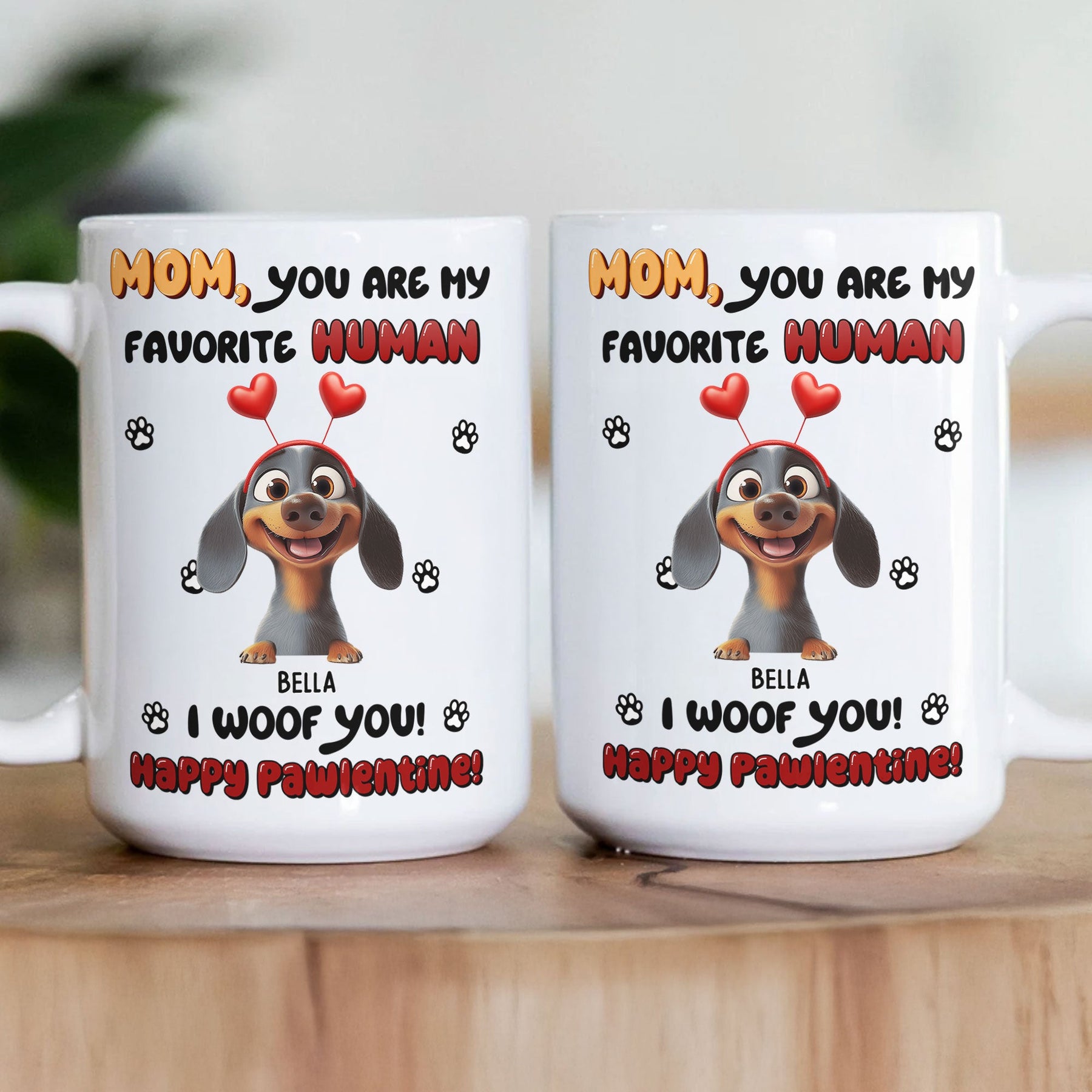 Happy Pawlentine! - Personalized Mug