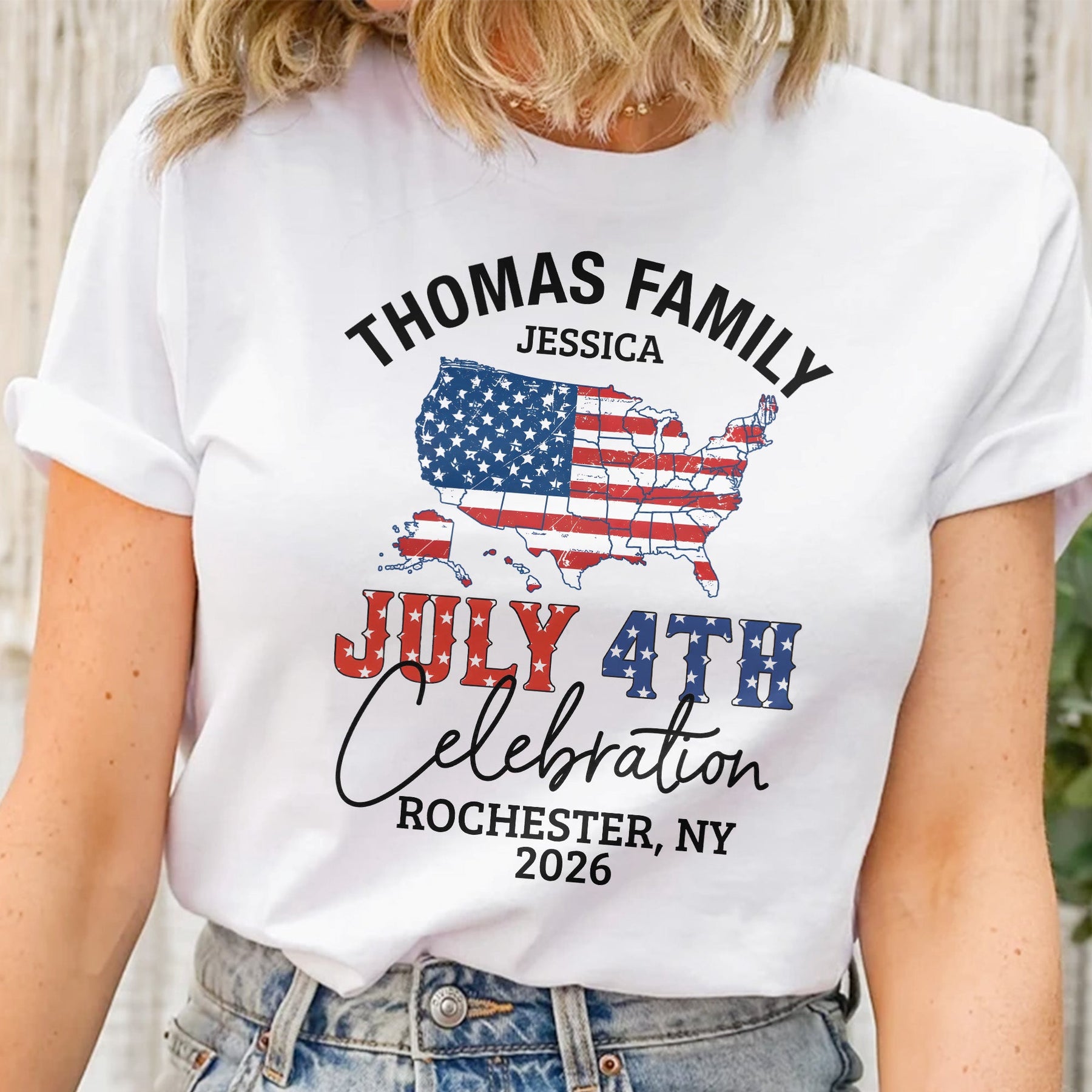 Happy Independence Family Matching Shirt - Personalized Shirt