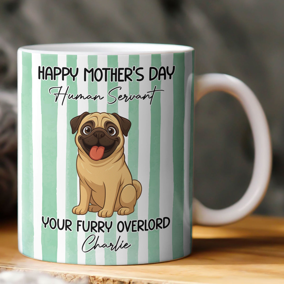 Happy Mother's Day Human Servant - Personalized Mug