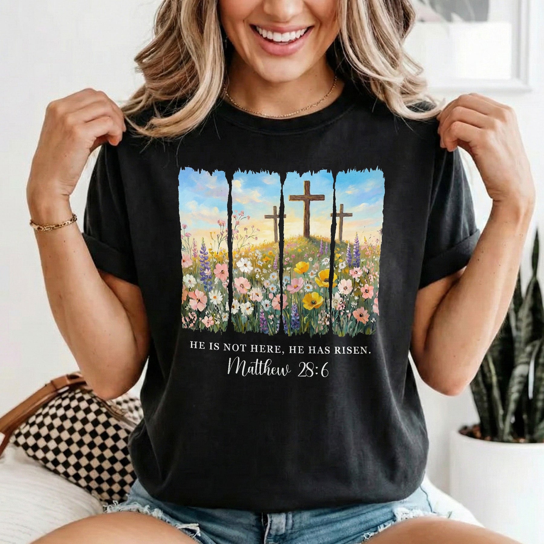 He Is Not Here, He Has Risen - Matthew 28:6 Easter Season - Personalized Shirt