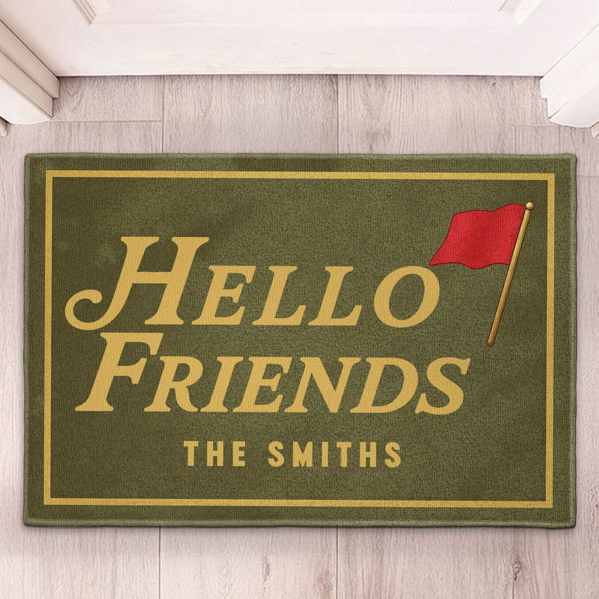 Hello Friends - Personalized Doormat