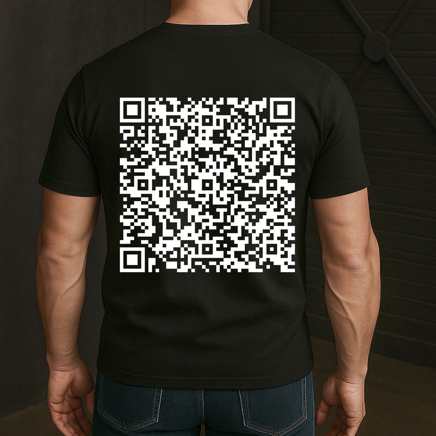 Hidden Swear Words Custom QR Voice - Personalized Back Printed Shirt