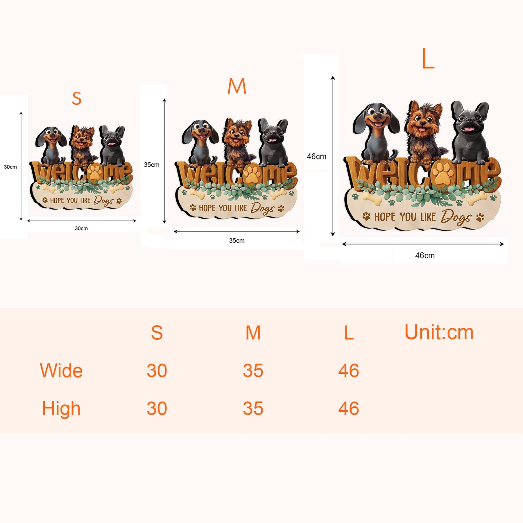 Hope You Like Dogs - Personalized Wood Sign