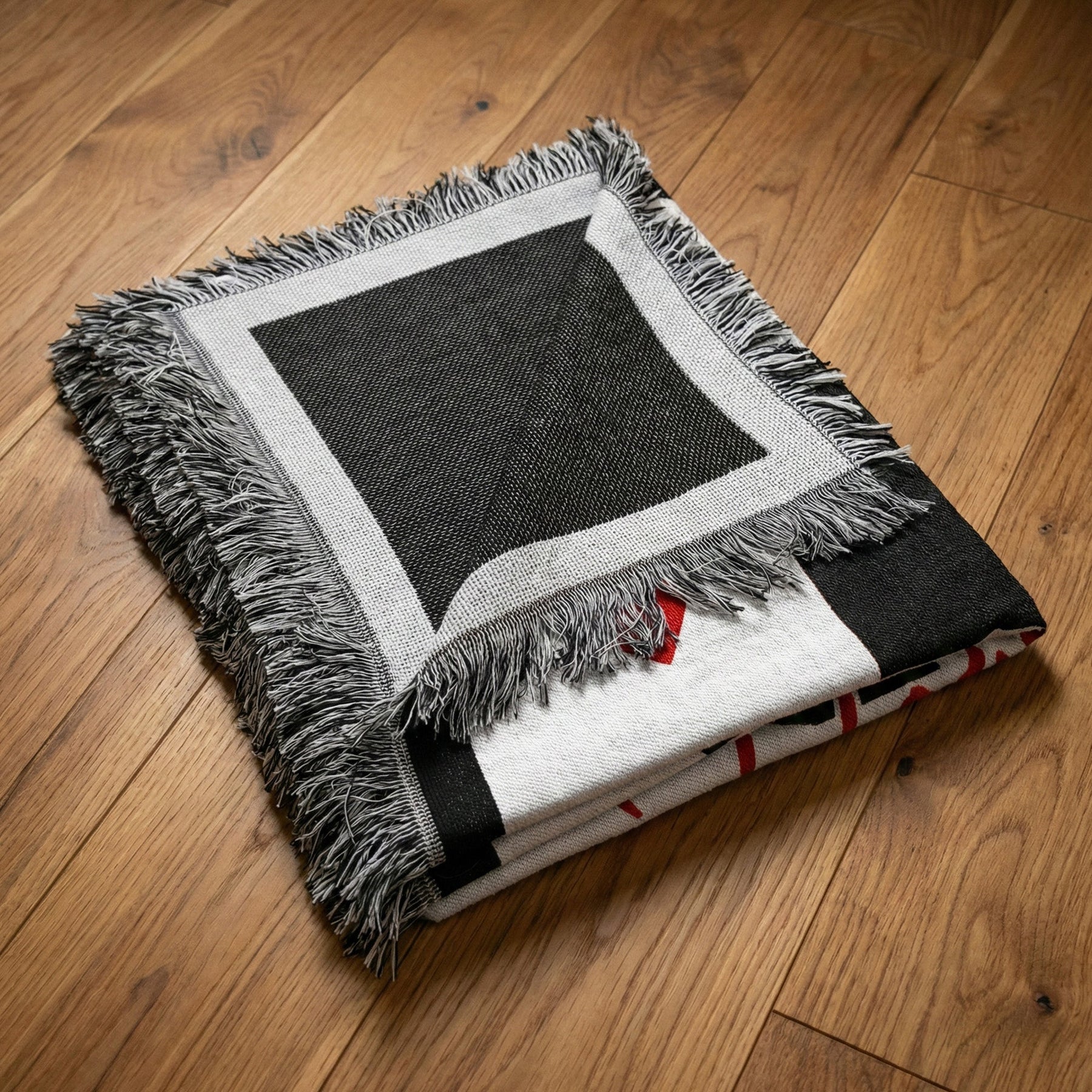 How Lucky Are We? - King & Queen, Romantic Gift For Her, Him - Personalized Photo Woven Blanket