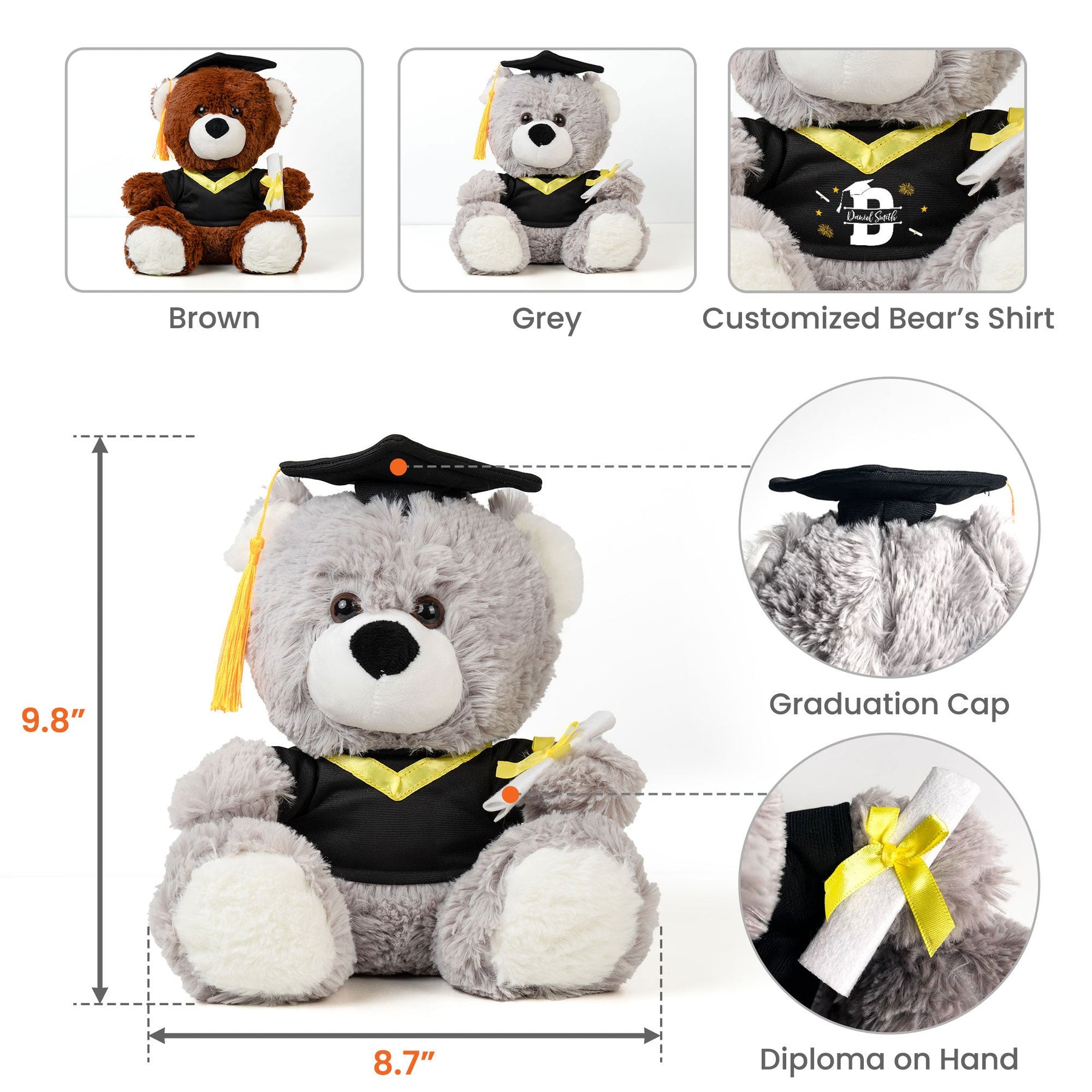 Hug This Teddy Consider It A Big Hug - Personalized Graduation Teddy Bear